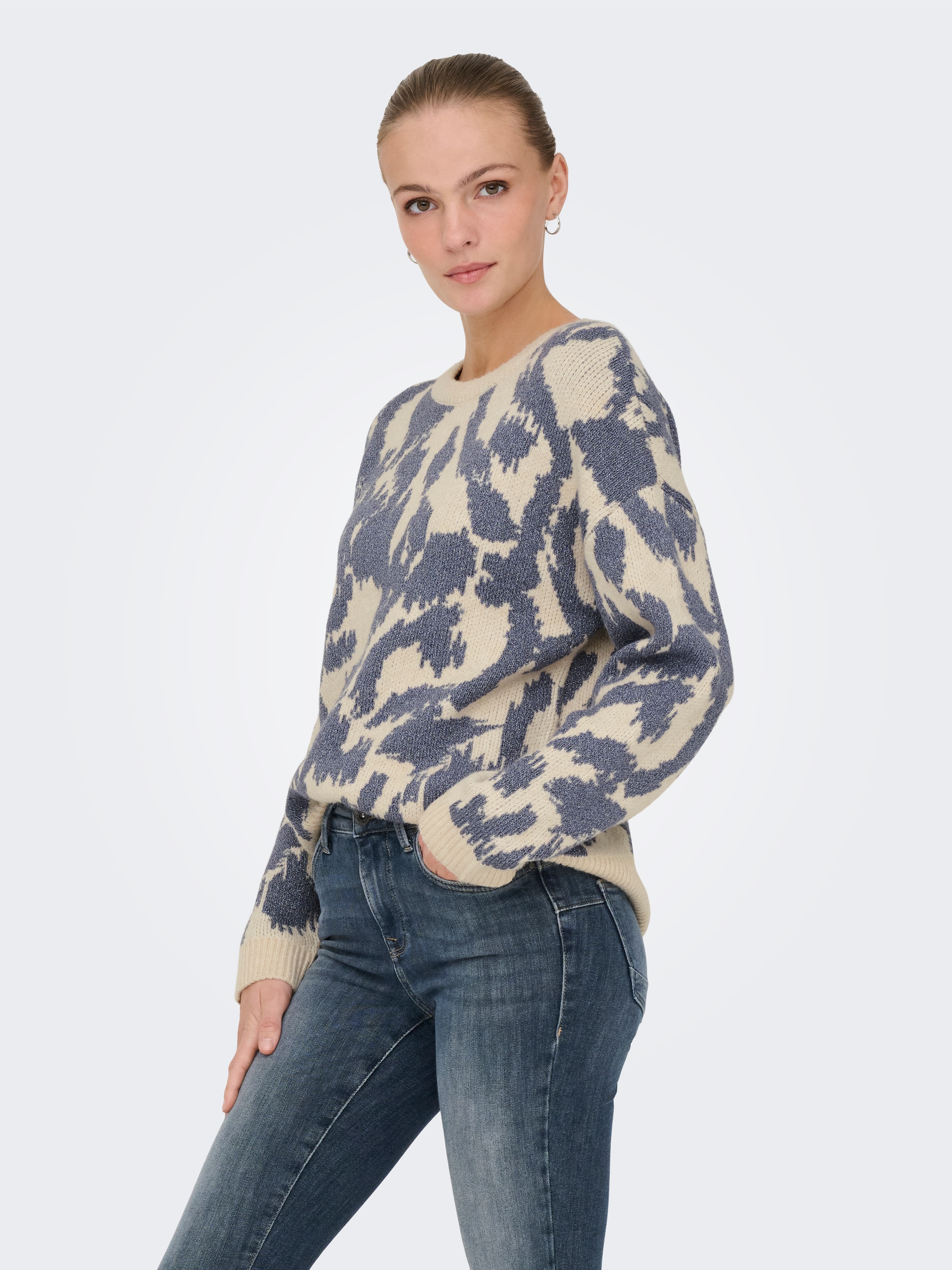 Image of ONLY Strickpullover "ONLGIGI LS GLITTER O-NECK KNT"