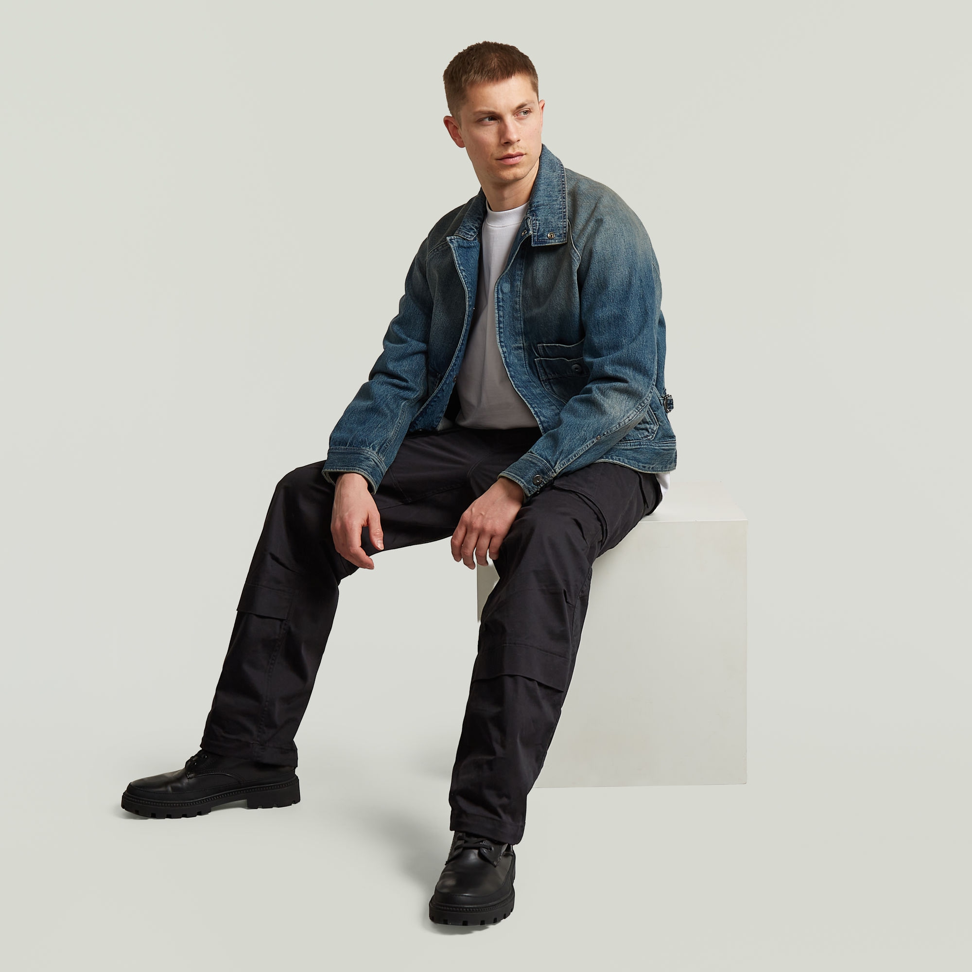 G-STAR Pantalon cargo »Rovic 3D Relaxed«  taille basse, mélange de coton avec une teneur en stretch