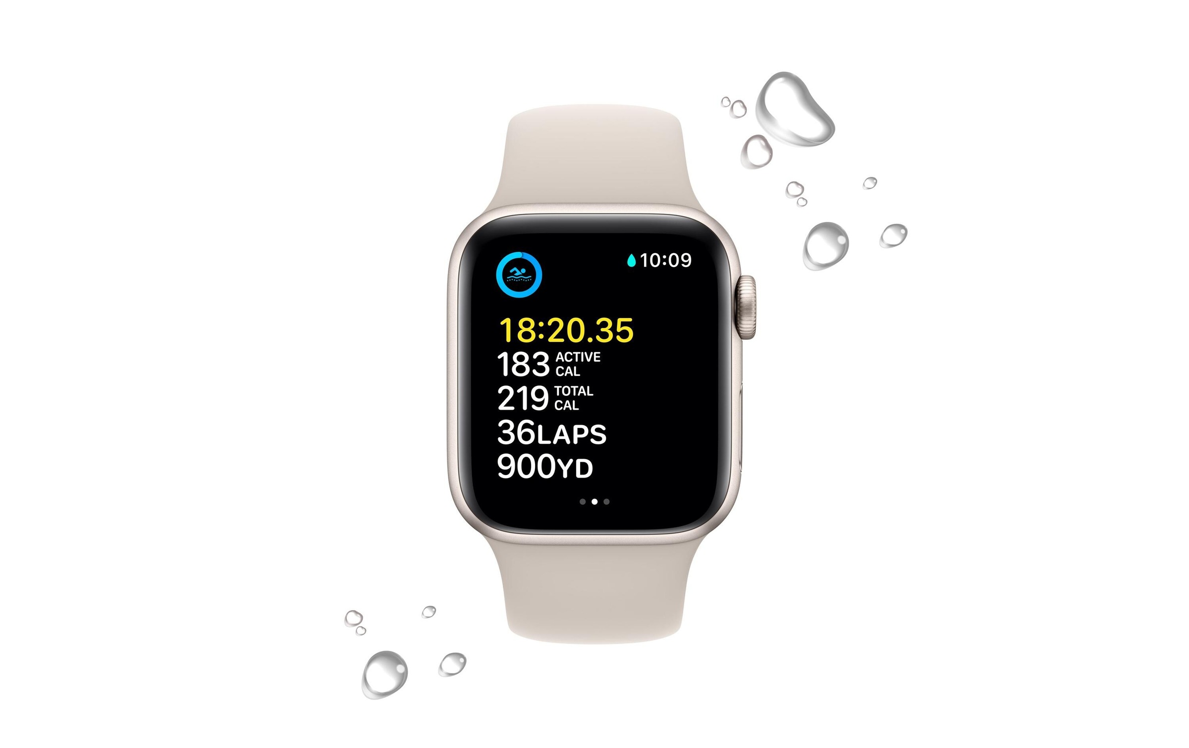Apple Smartwatch »SE 2022, Aluminium-Gehäuse«, (Watch OS)