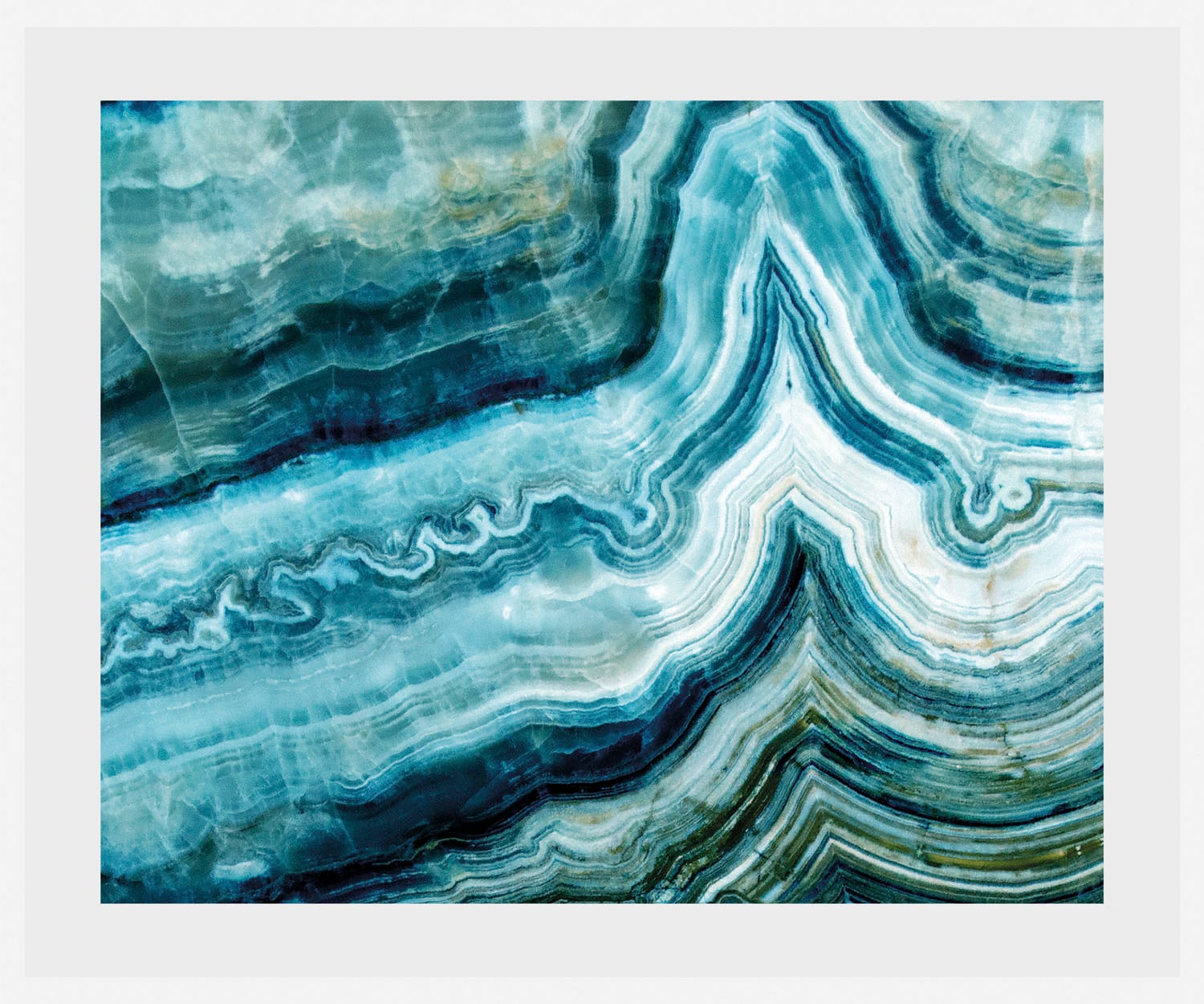 Image of queence Bild "Tom" Abstrakt Spa Spirituelle Bilder Stein 1 Stk. tlg. HD Premium Poster-Druck inkl. Holzrahmen