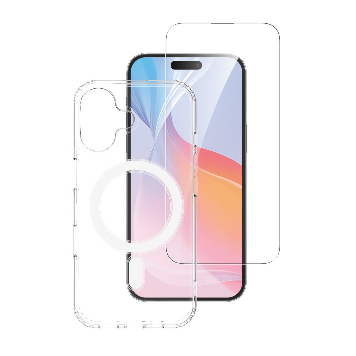 4smarts Handyhülle »360° Premium Protection Set für Apple iPhone 16 Plus«, Backcover, Schutzhülle, Handyschutzhülle, Case, Schutzcase, stossfest