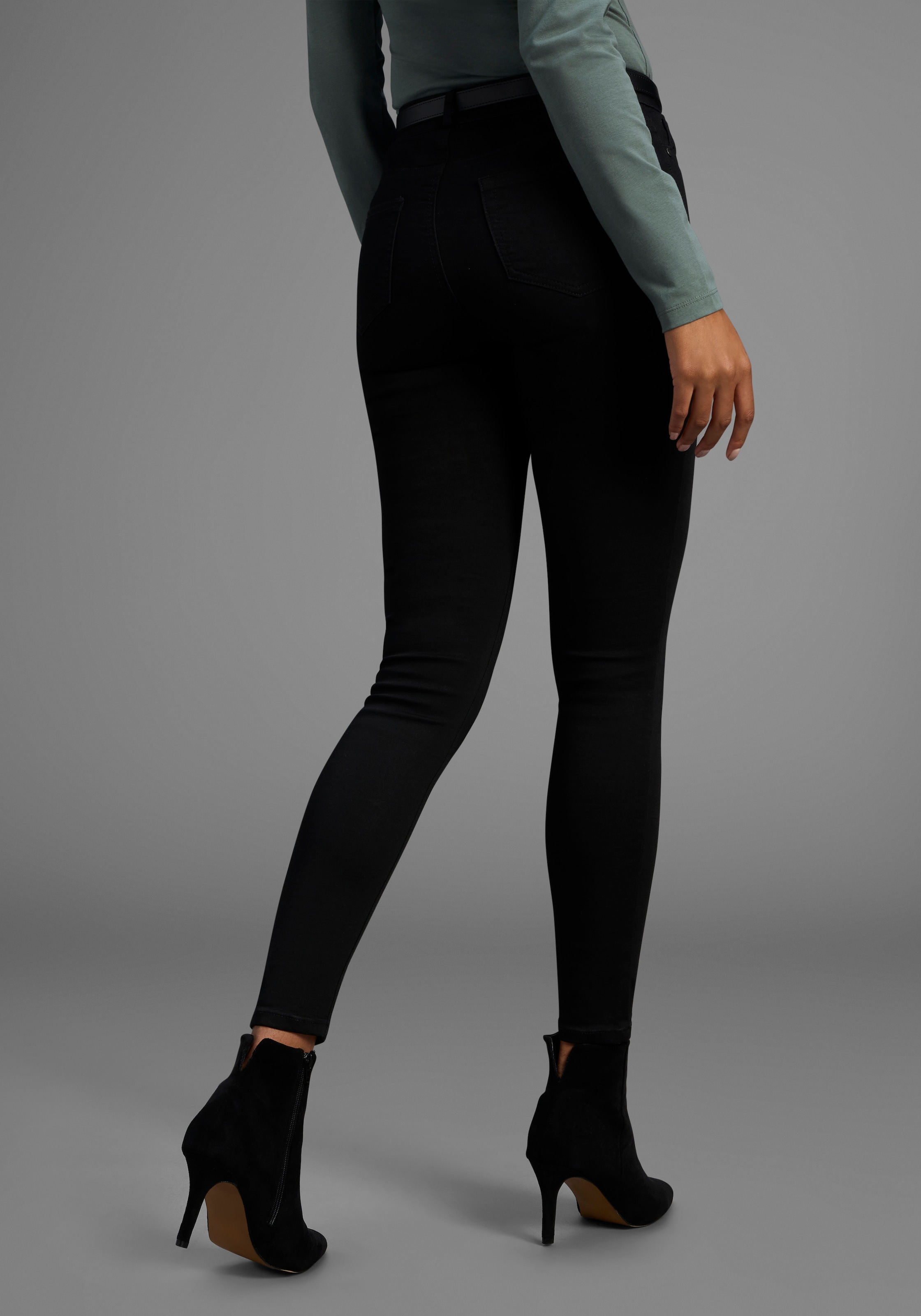 Arizona Jeans skinny »Ultra Stretch« extra-eng geschnittene Beinform,  modische Used-Waschung