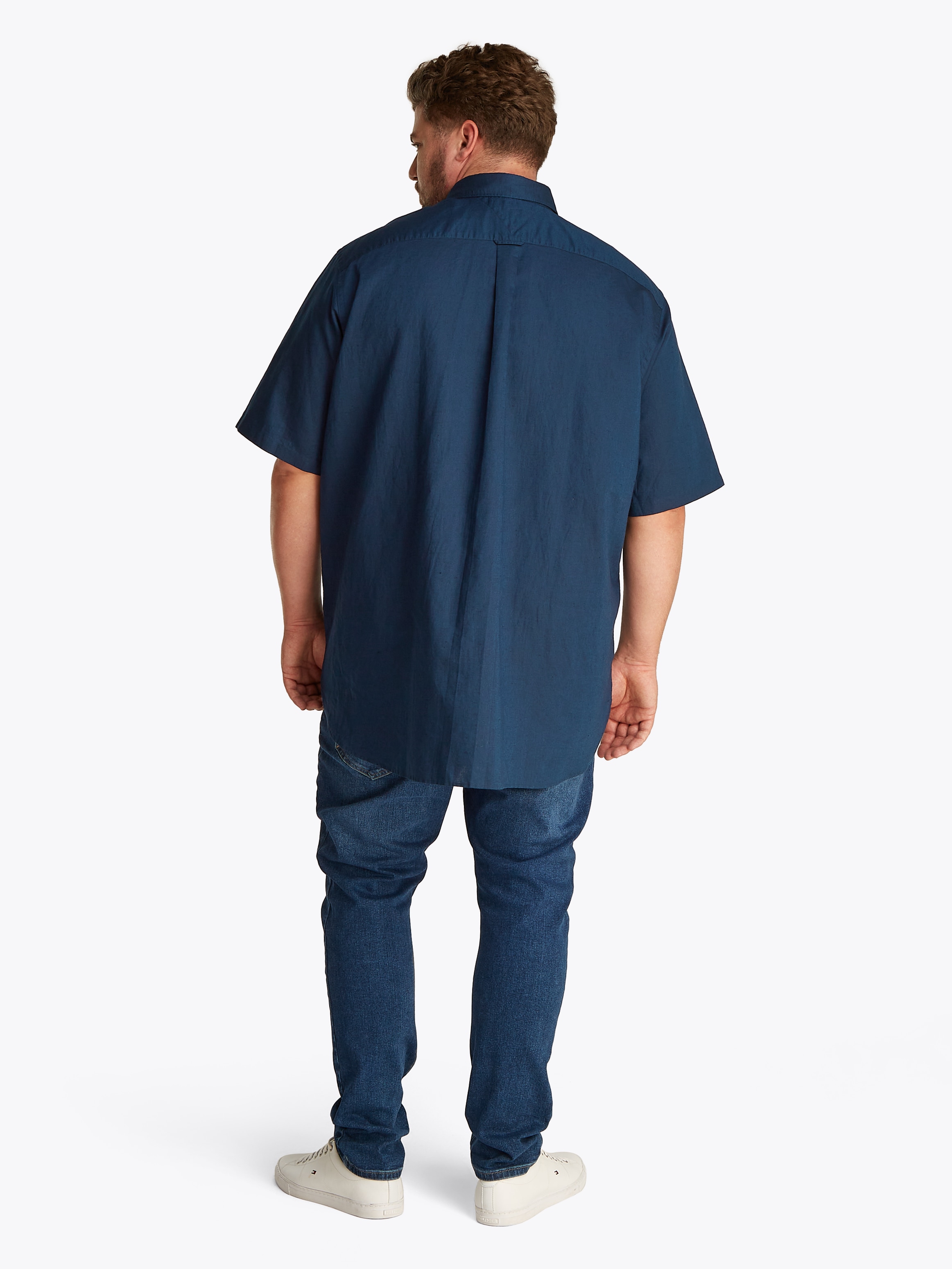 Tommy Hilfiger Big & Tall Kurzarmhemd »BT-LINEN BLEND SOLID«