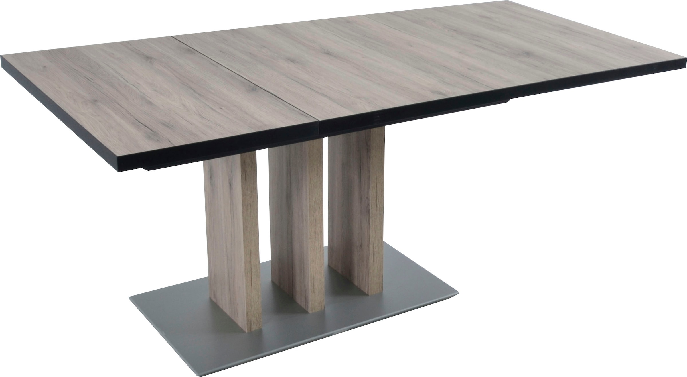 K+W Komfort & Wohnen Ensemble de bancs d'angle »Spider II« Ensemble, 4 cuis tlg. côté long 195cm, 2 chaises à bascule, table extensible largeur 120 cm
