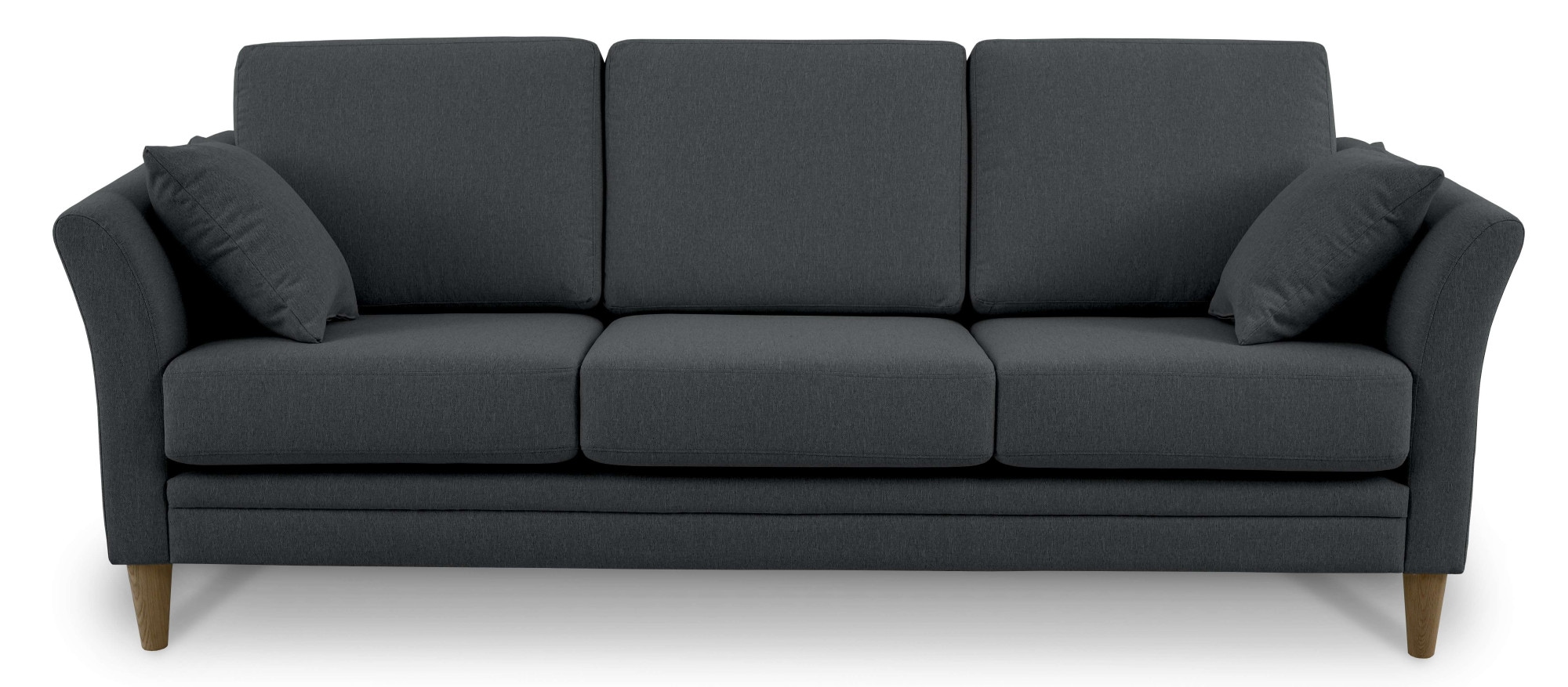 Home affaire 3-Sitzer »Arellano, Breite 217 cm«, klassisches Design, 2 Zierkissen inklusive, Webstoff fein