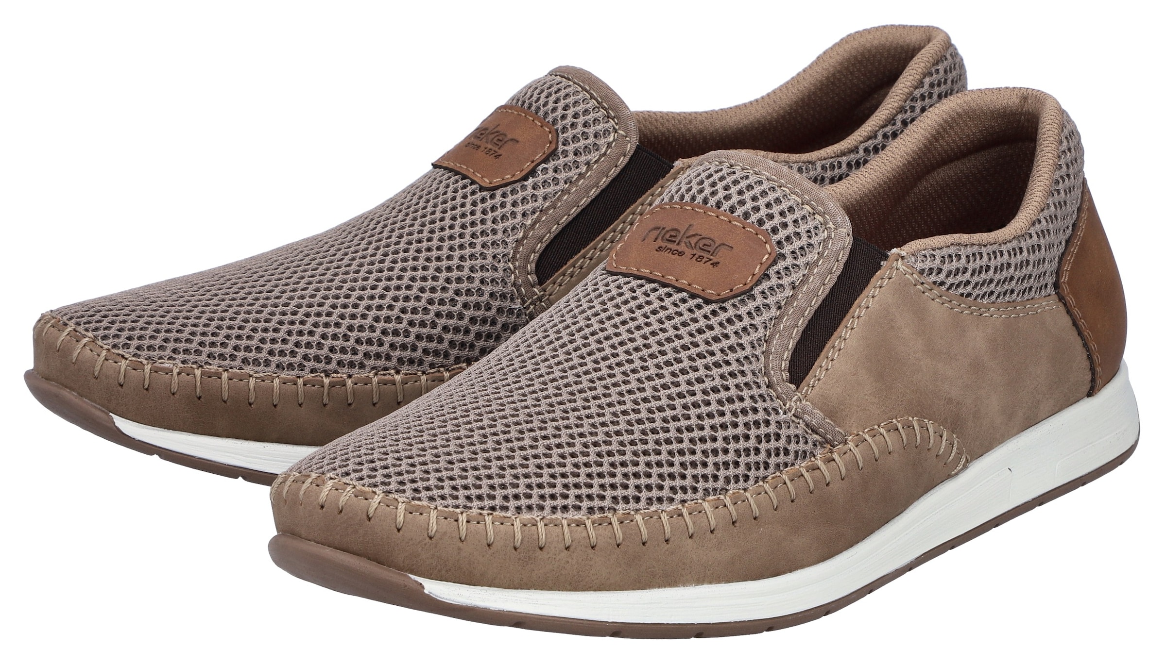 Rieker Slipper  Sneaker slip-on, chaussure à enfiler avec inserts stretch