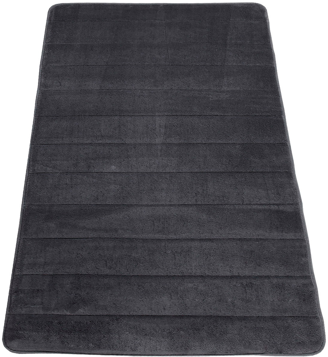 Paco Home Badematte »Corby 252, Memory-Schaum Effekt«, rutschhemmend beschichtet, fussbodenheizungsgeeignet, Badteppich, Uni Farben, gestreift, Hoch-Tief Effekt