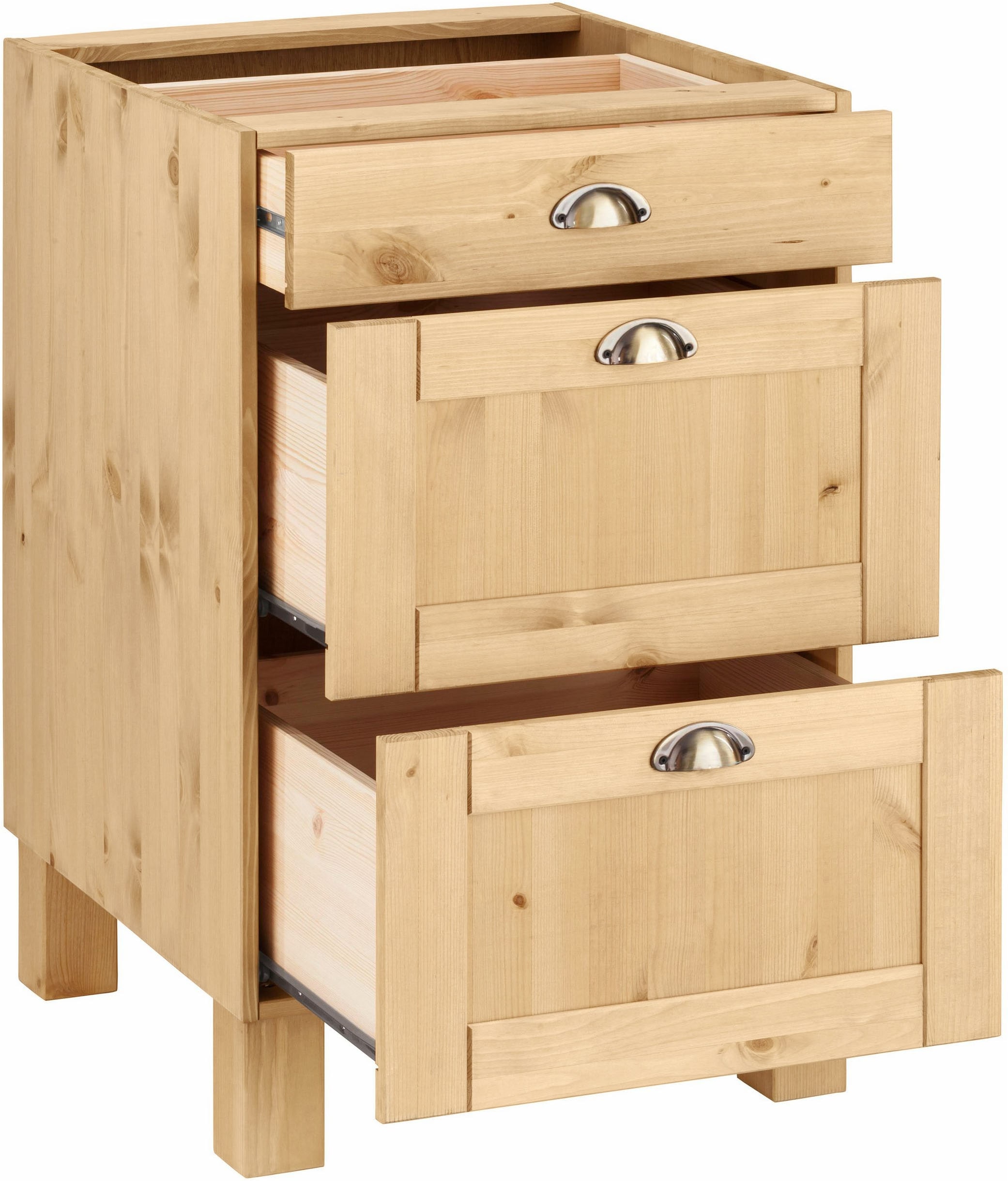 Home affaire Armoire basse »Oslo« 50 cm de large, sans plan de travail, 3 tiroirs