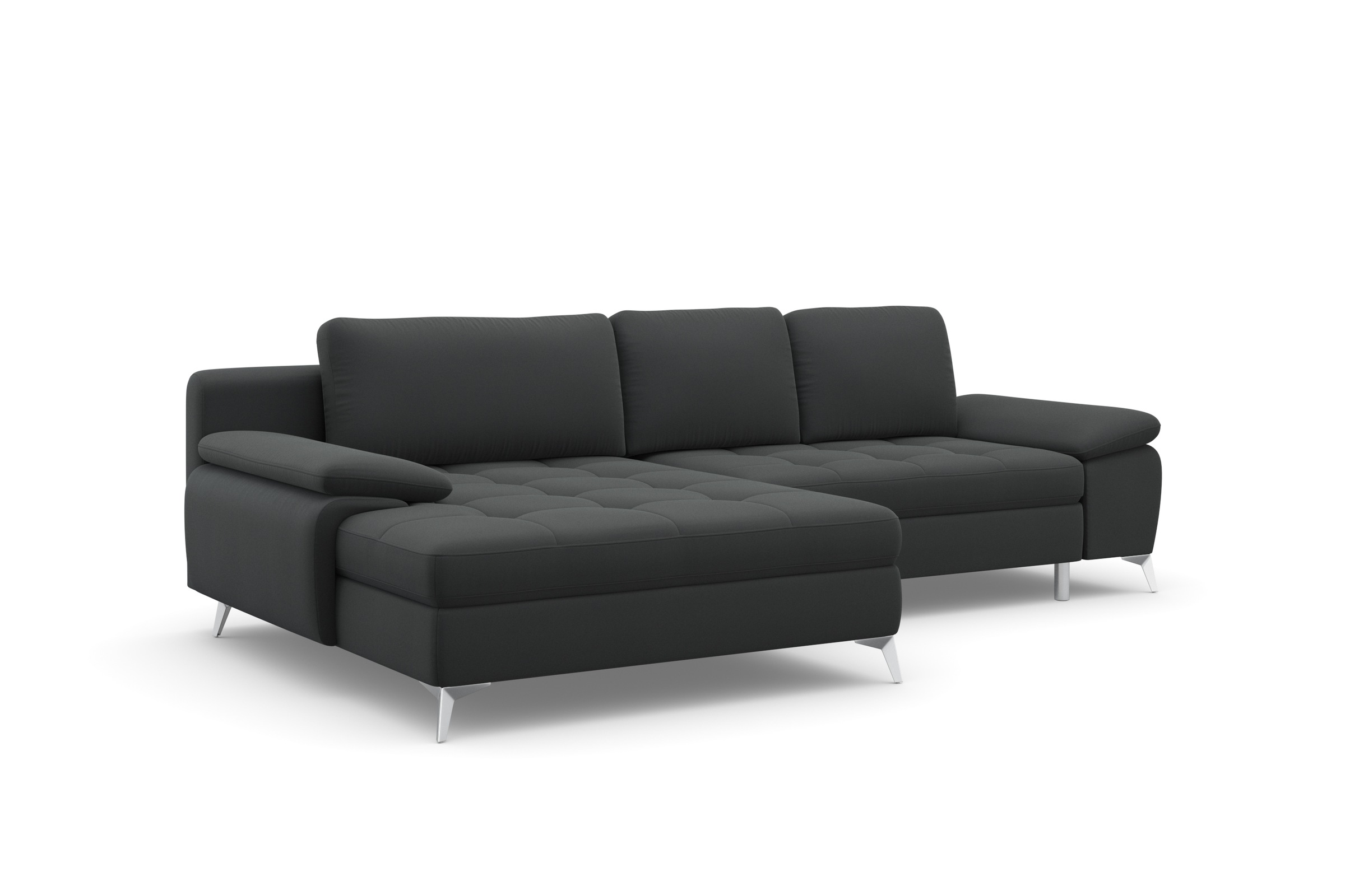 sit&more Ecksofa »Latigo L-Form« mit Mega-Recamiere, wahlweise mit Bettfunktion und Bettkasten