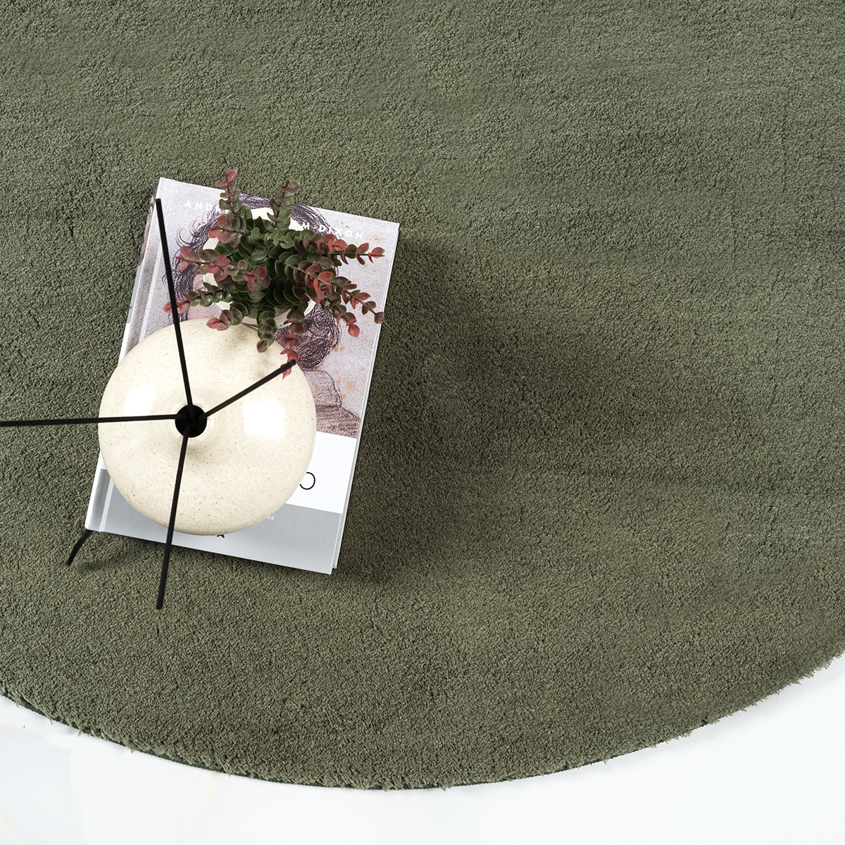 the carpet Tapis »Relax round« Rond 16 mm Höhe waschbarer Wohnzimmer Teppich modern rutschfest