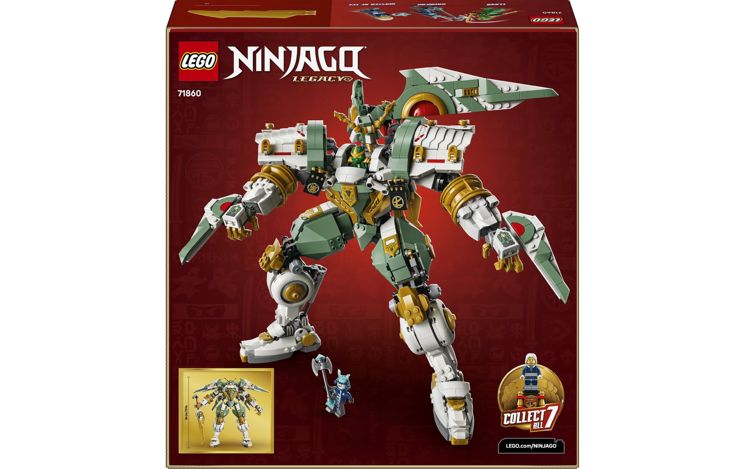 LEGO® Konstruktionsspielsteine »15-jähriges Jubiläum: Lloyds Titan-Mech (71860), LEGO Ninjago«