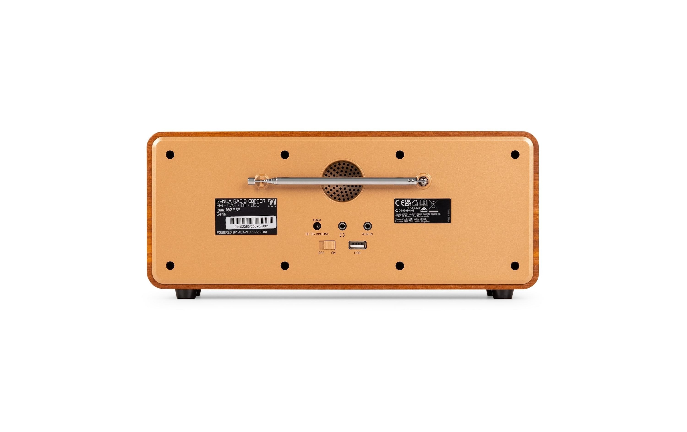 AUDIZIO Digitalradio (DAB+) »Genua-CU DAB+/FM Radio mit Bluetooth, Stereo« ( )