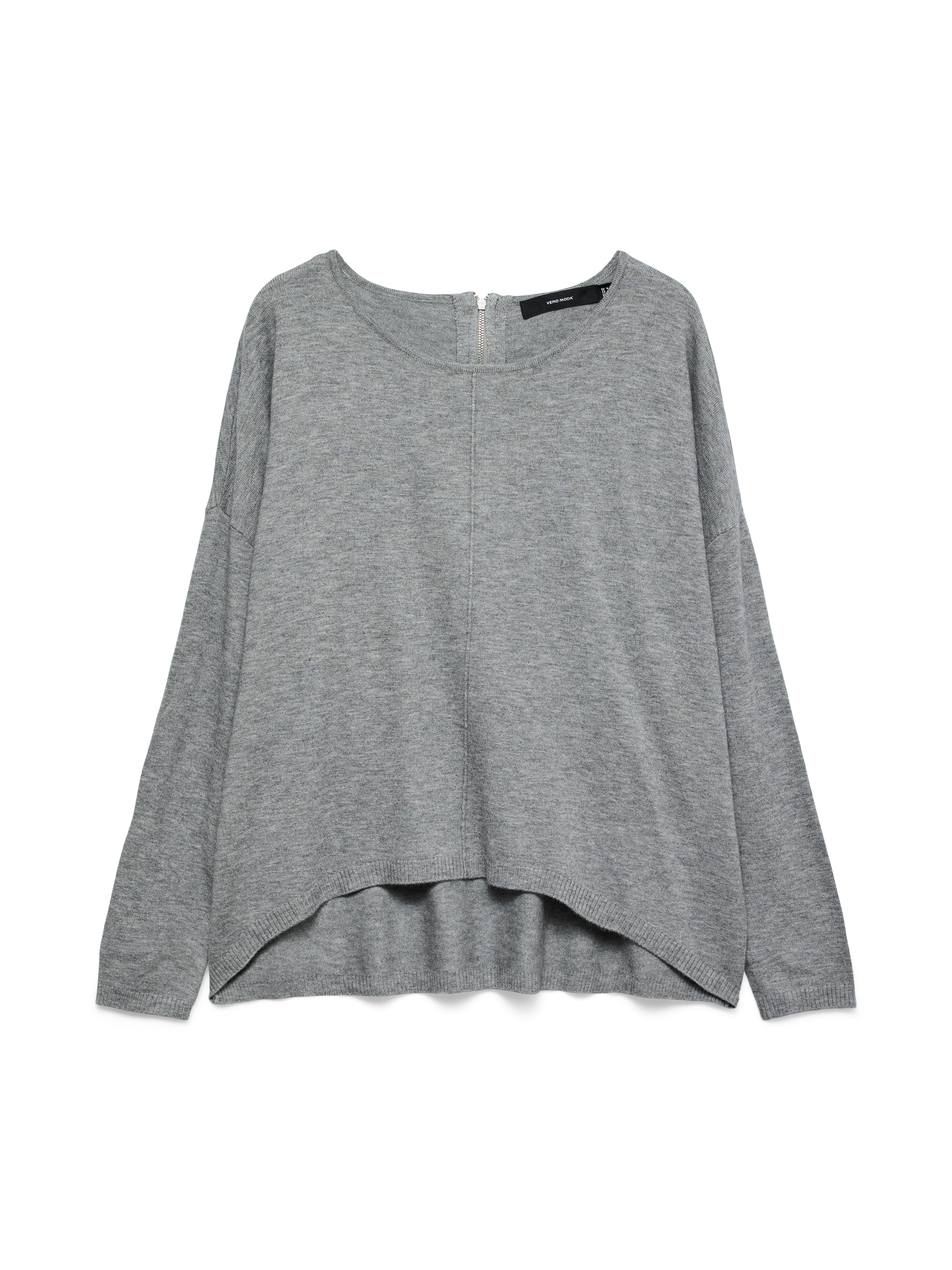 Vero Moda Rundhalspullover »VMBREEZE AURA LS ZIPPER BLOUSE NOOS«