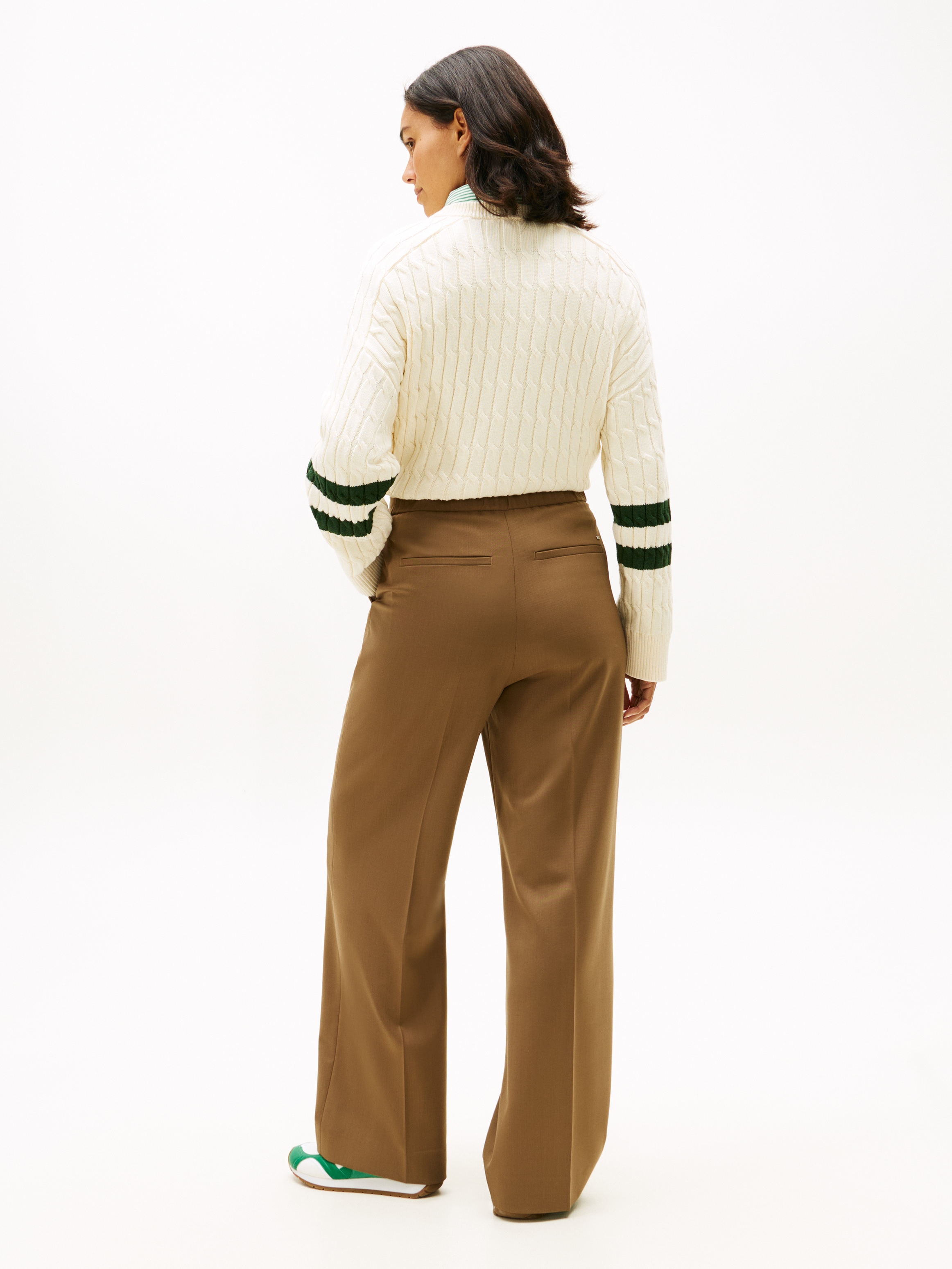 Tommy Hilfiger Anzughose »TIMELESS WOOL WIDE LEG PANT«  mit Wolle