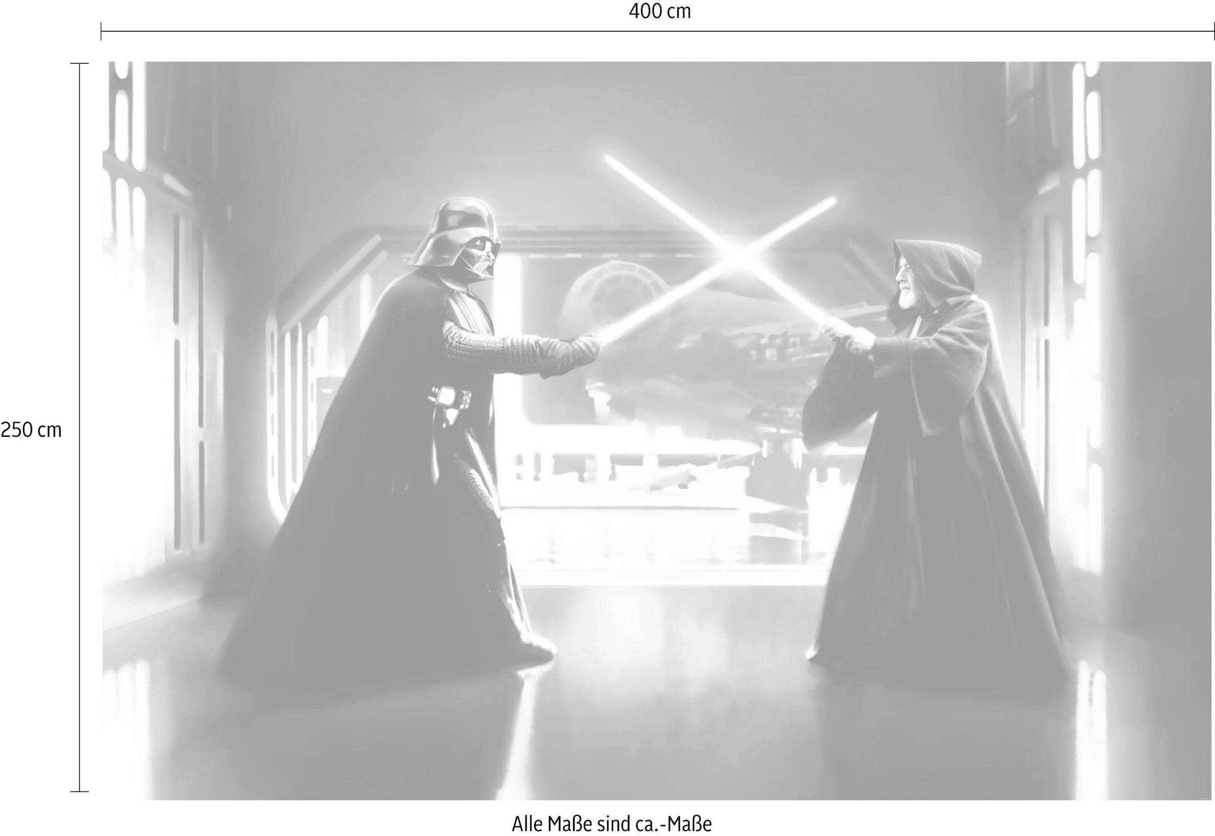 ✌ Komar Vliestapete »Star Wars Vader ligne 100 Kenobi«, (Breite cm Vliestapete, 300x200 x Bahnbreite cm vs. Acheter Höhe), en