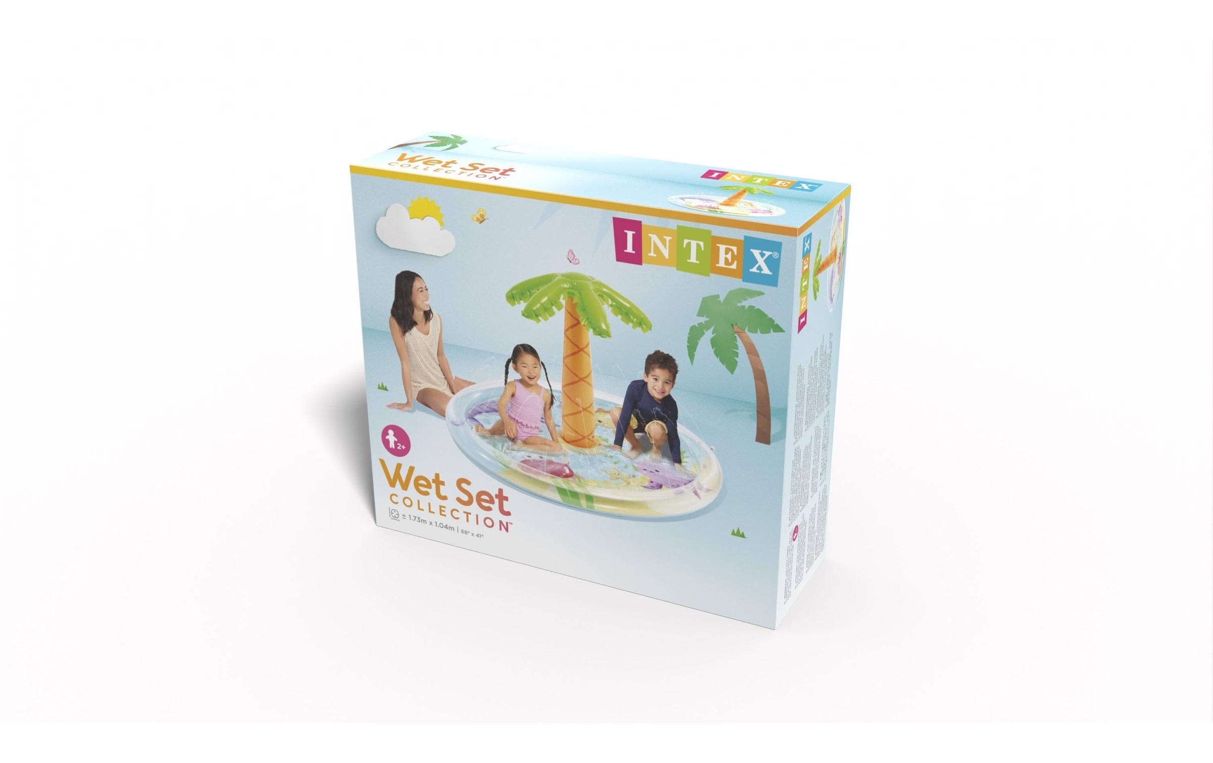 Image of Intex Planschbecken ""PALM TREE SPRAY POOL"" BxH: 173x104 cm