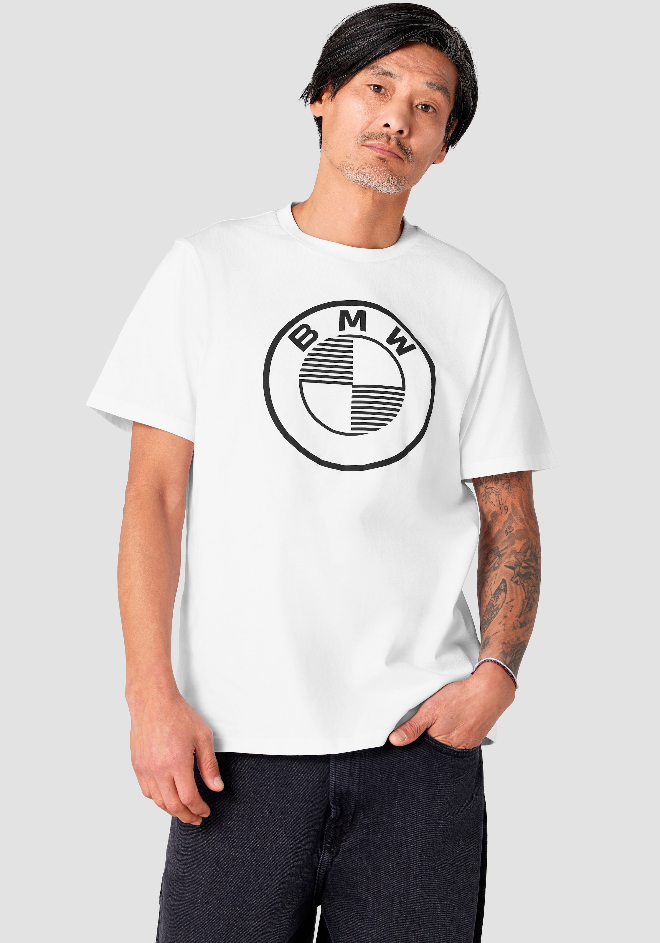 Image of BMW T-Shirt mit auffälligem Logo-Print