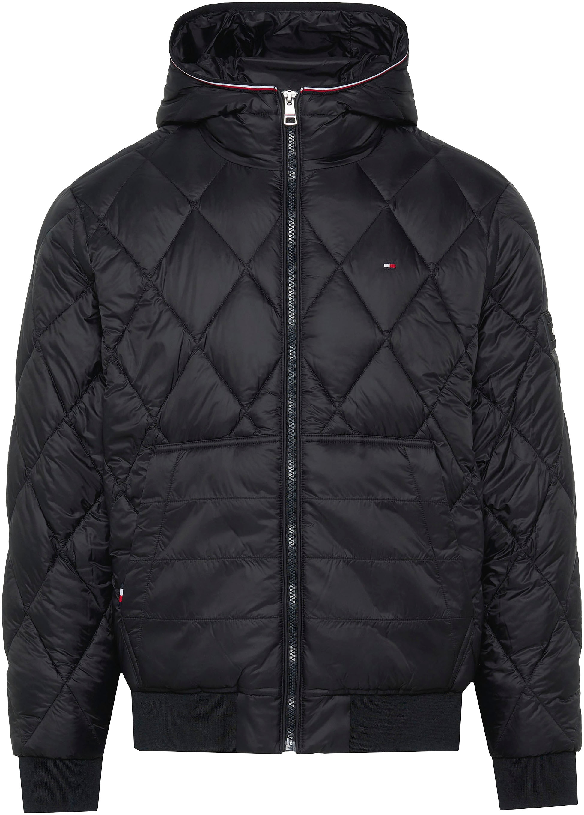 Tommy Hilfiger Steppjacke »MIX QUILT RECYCLED«, mit Kapuze