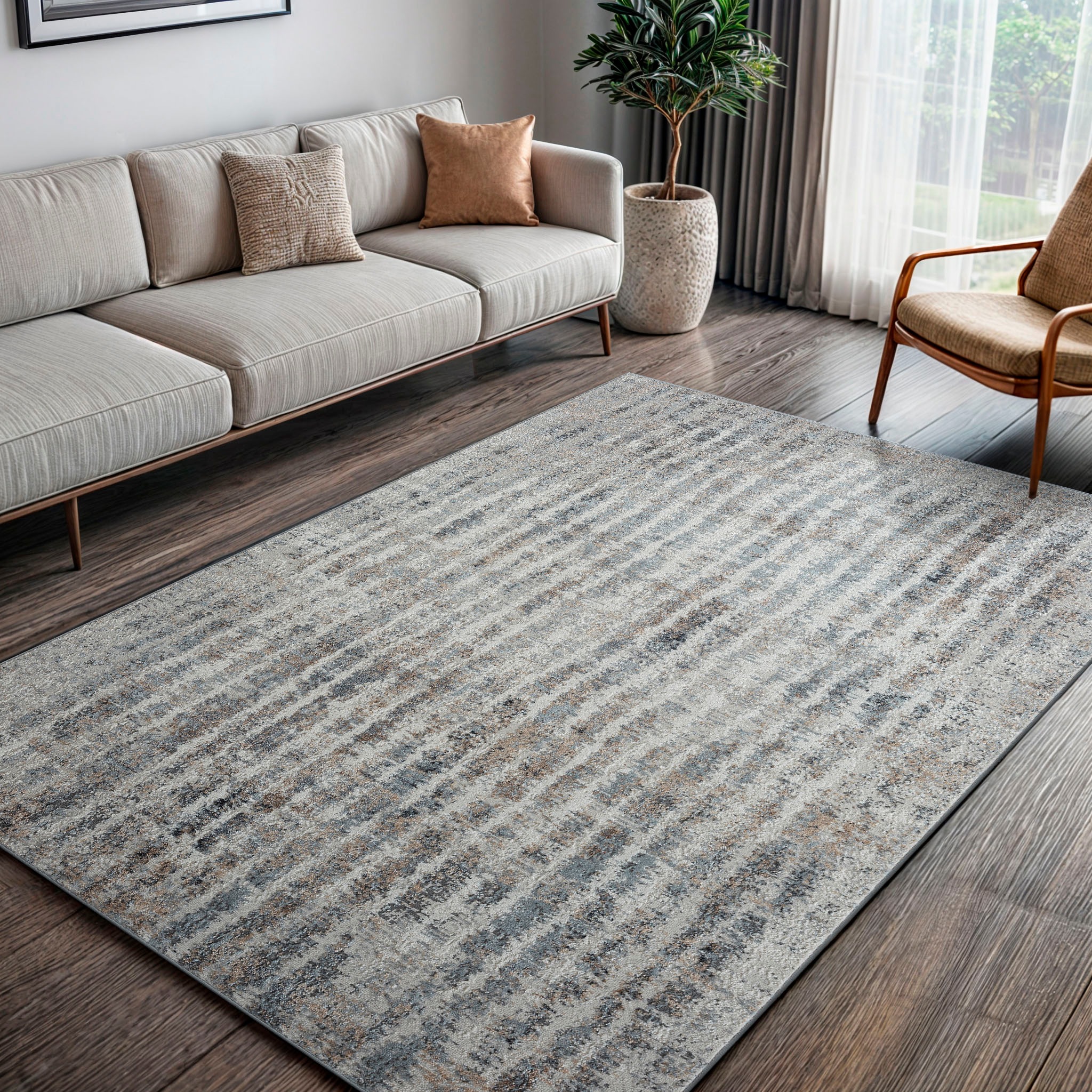 Image of GOODproduct Teppich "Liorra" rechteckig 8 mm Höhe Kurzflor, modernes Design, pflegeleicht, Wohnzimmer