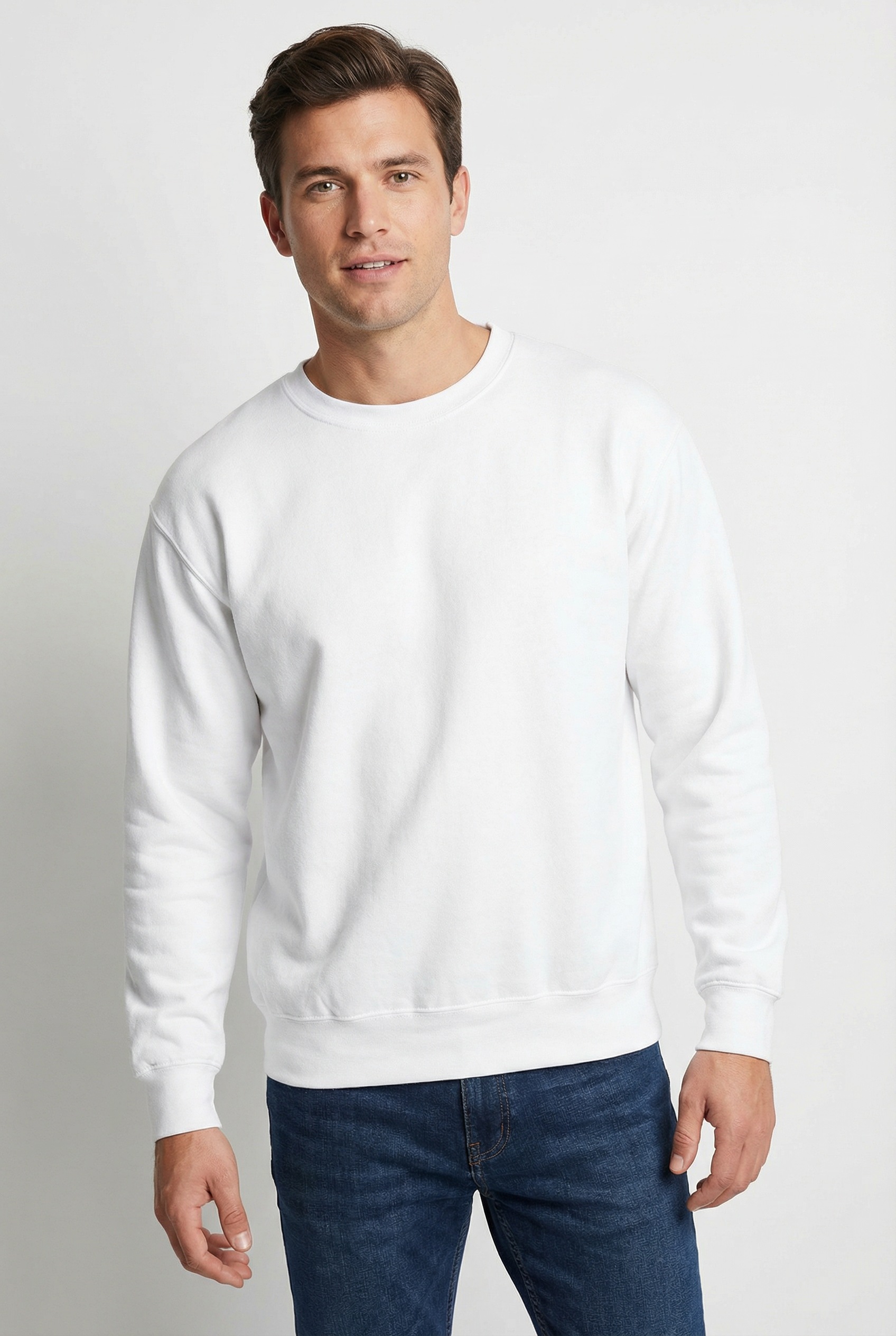 Image of Fruit of the Loom Sweatshirt, im unifarbenen Design