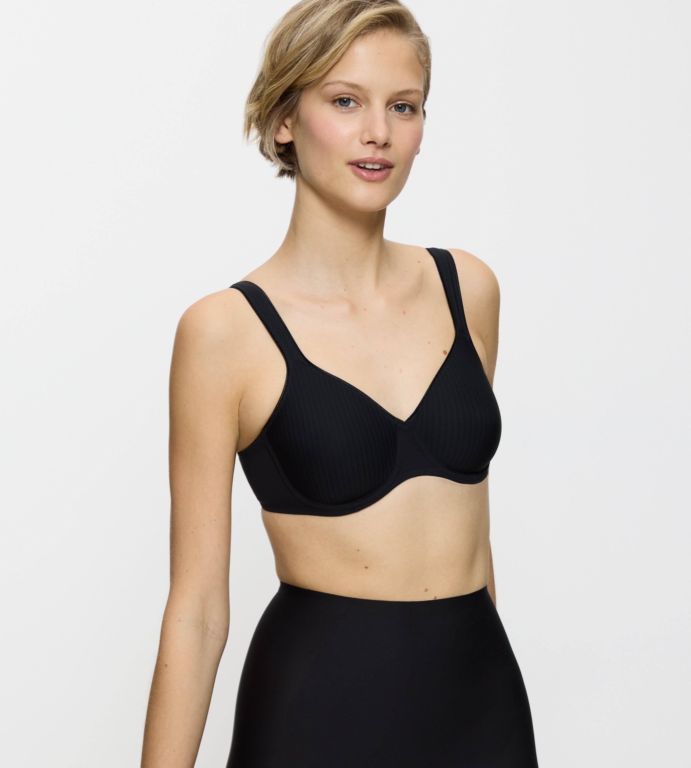 Triumph Bügel-BH »Modern Soft+Cotton W« mit dezenten Glanz-Streifenmuster und breiten Trägern