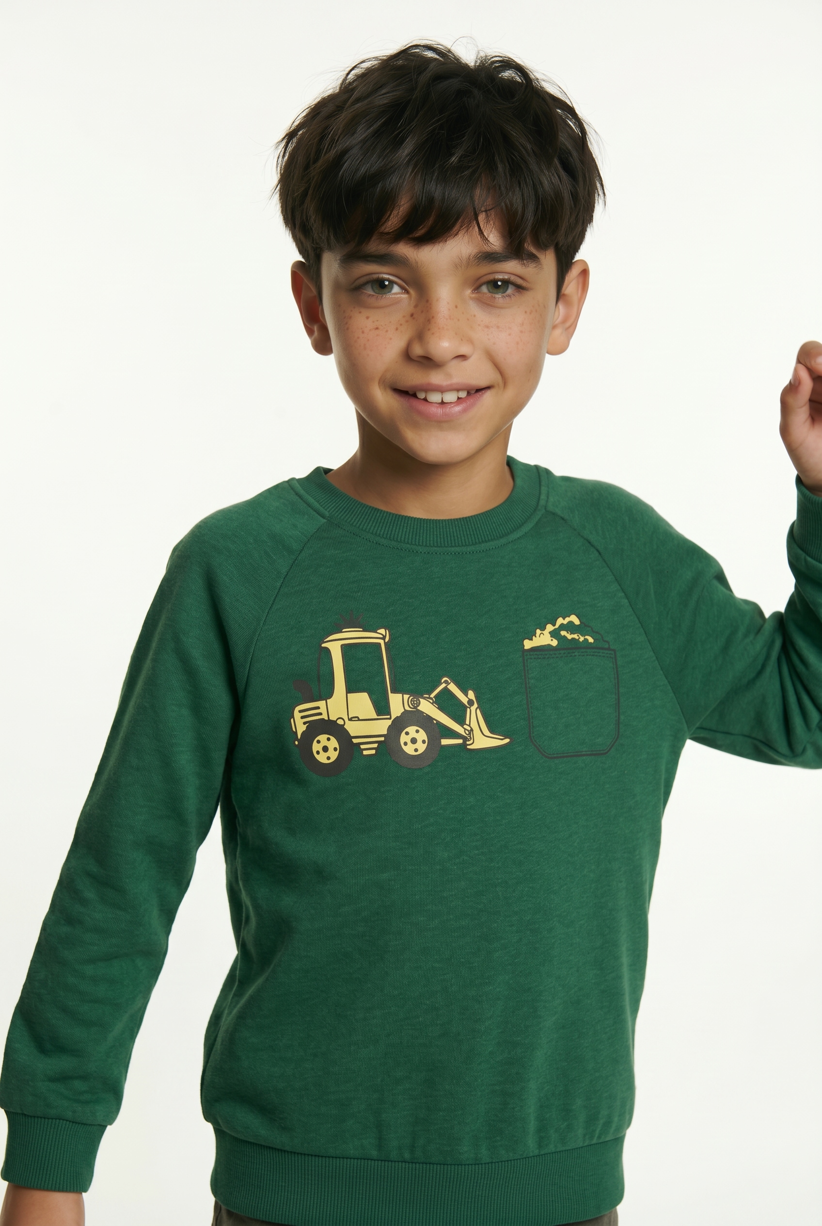 Name It Sweatshirt »NMMVION LS NREG SWEAT UNB«, Baumwollmischung, regular fit
