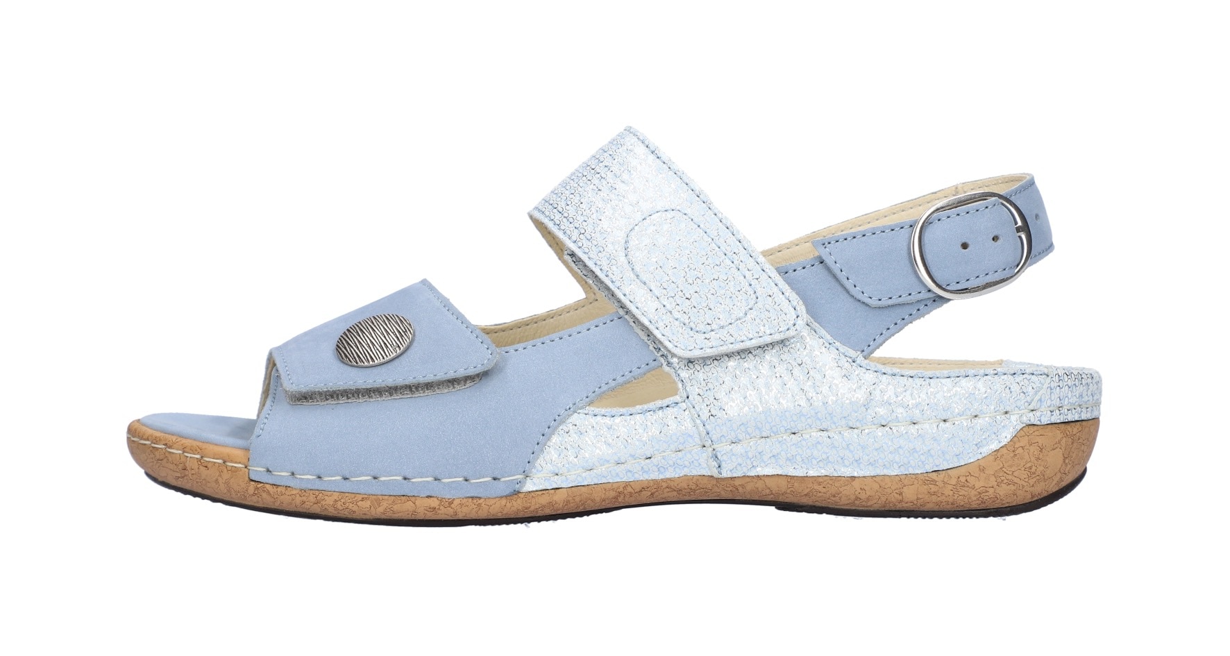 Waldläufer Sandale »HELIETT«  , Sommerschuh, Klettschuh, Keilabsatz, in Komfortweite H (= sehr weit)