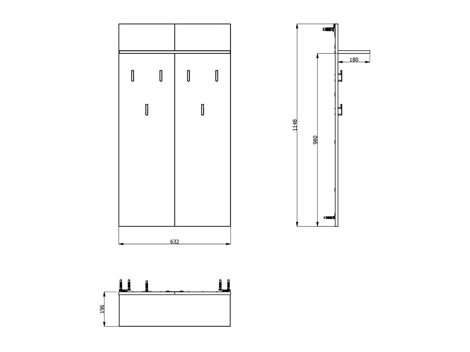 Home affaire Garderobenpaneel »Arran, Wandregal Wandpaneel, Wandgarderobe praktisch & stillvoll« mit 6 Kleiderhaken und Ablage für Accessoires, Breite 63 cm