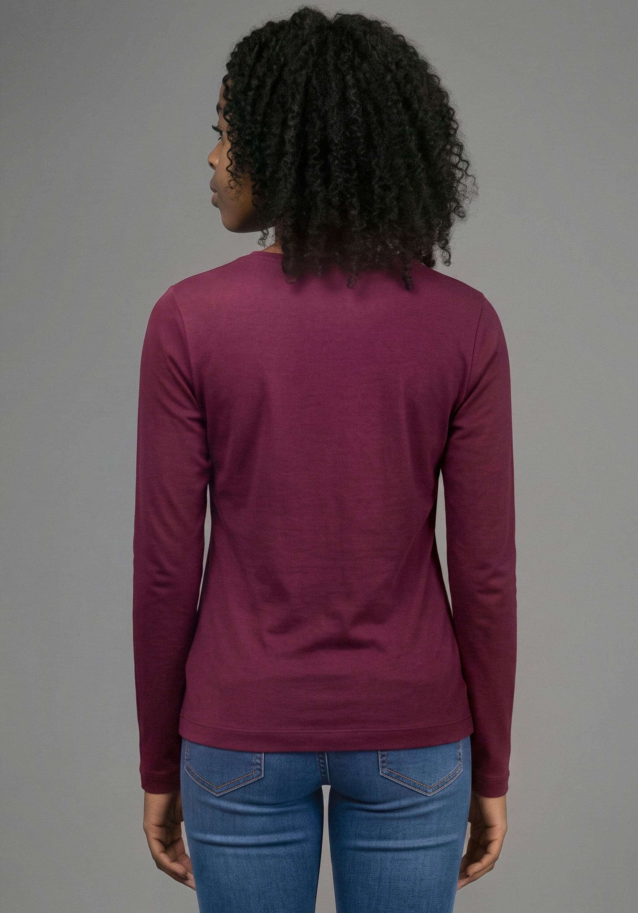 H.I.S T-shirt à manches longues »3er Pack H.I.S Shirts in modischen Farben, Must-Have Basic« Paquet, 3,  3 T-shirts basiques à manches longues en lot, longueur aux hanches, coupe basique