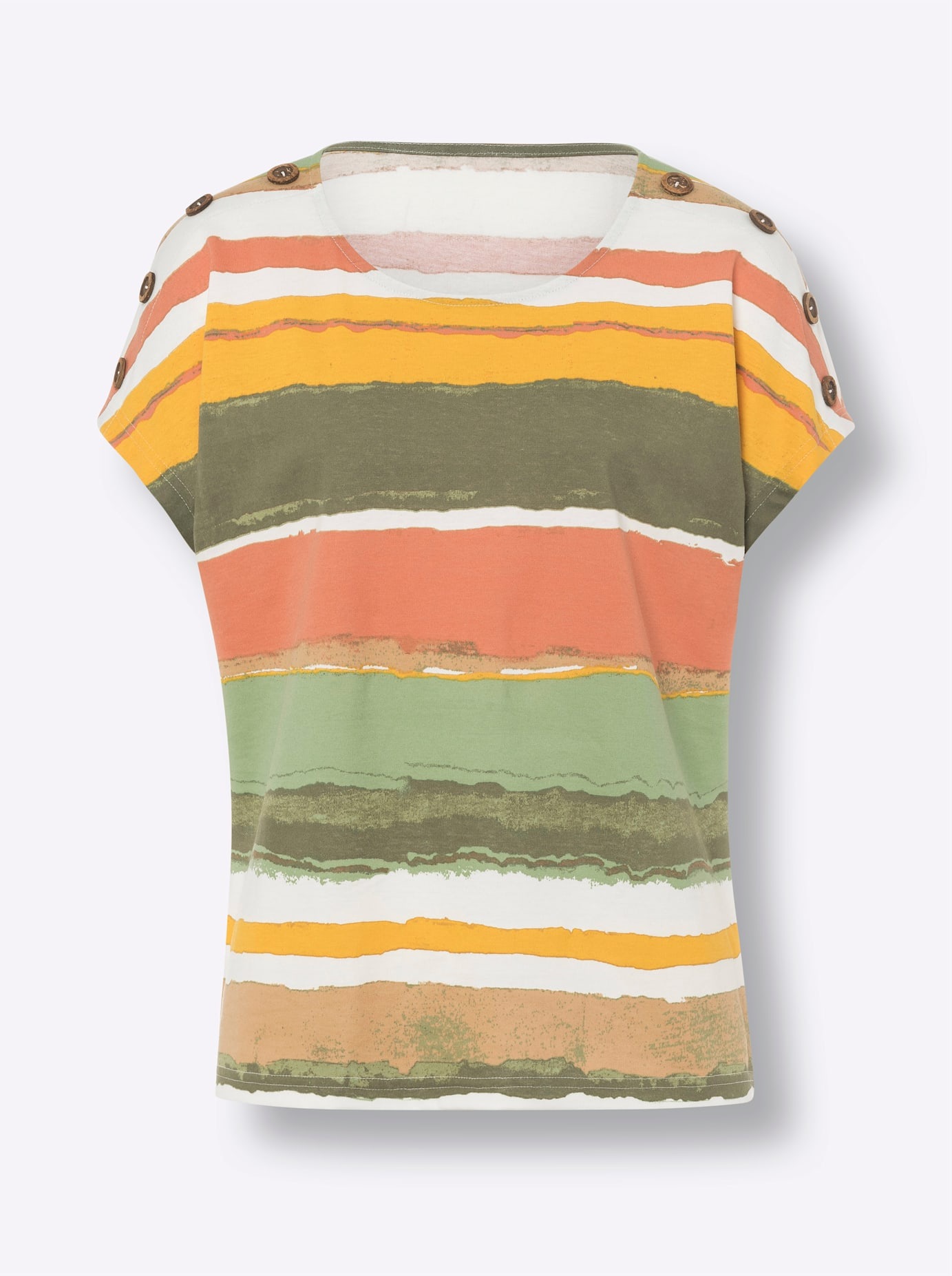 Classic Basics Shirt à col rond »Druck-Shirt« 1 cuis tlg.