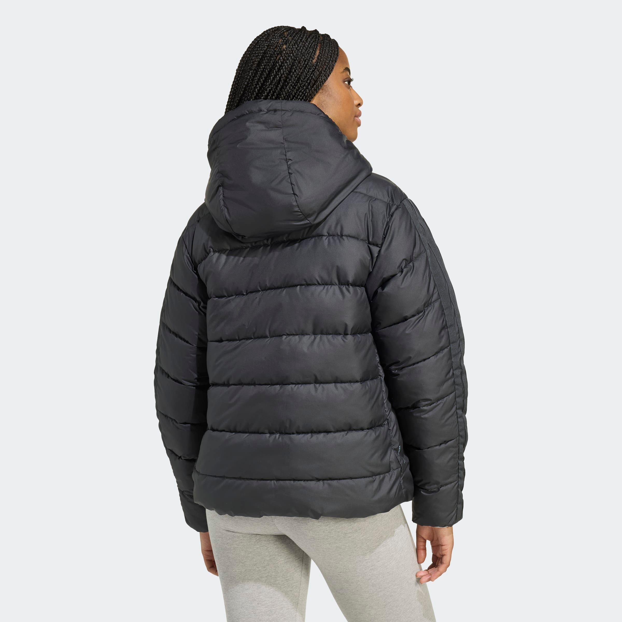 adidas Sportswear Steppjacke »ESSENTIALS CLIMAWARM 3-STREIFEN« mit Kapuze, CLIMAWARM