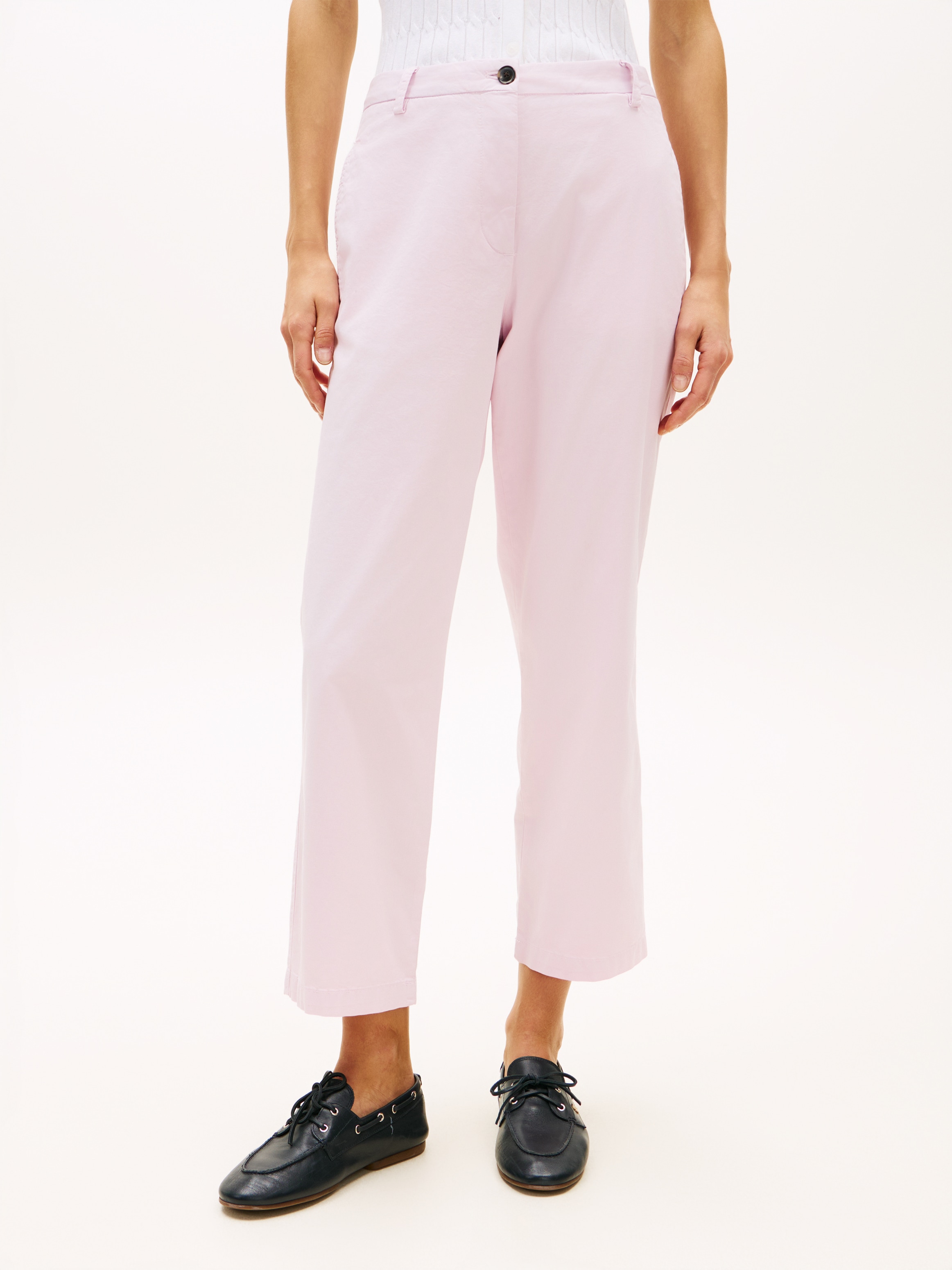 Tommy Hilfiger Chinohose »CO GMD SLIM STRAIGHT CHINO«  mit mittlerer Leibhöhe