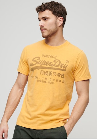 T-Shirt »Basic Shirt CLASSIC VL HERITAGE T SHIRT mit Logodruck«, (Klassische Passform...