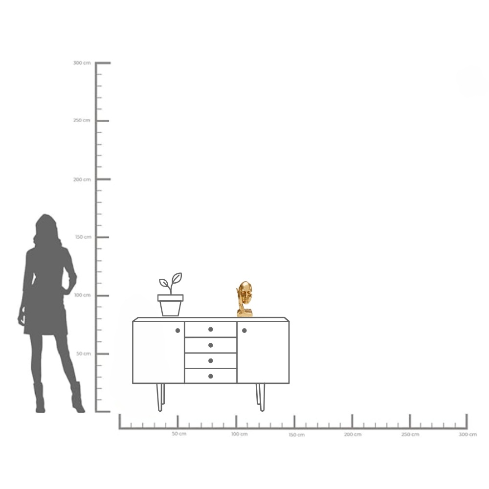 Kare Design Dekoobjekt »Deko Objekt In my Mind Gold 30cm«