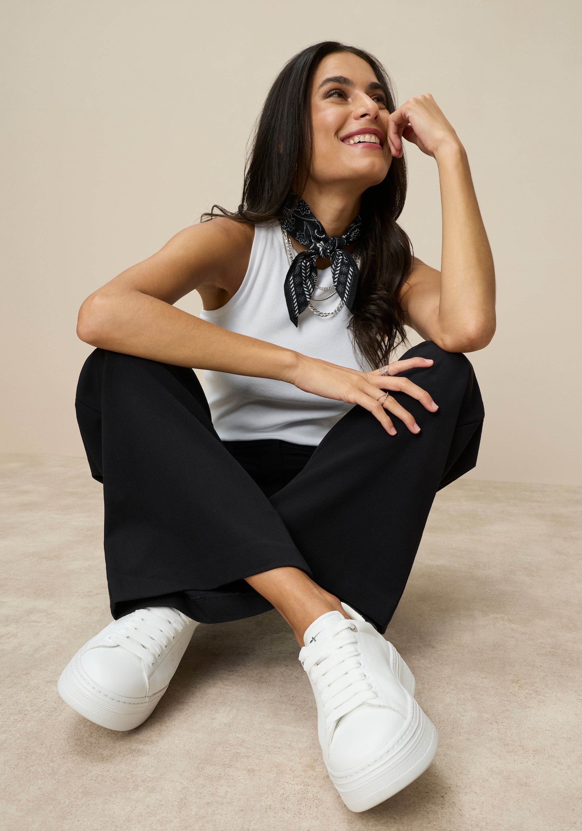 Tamaris Pantalon de costume  mit weitem Bein