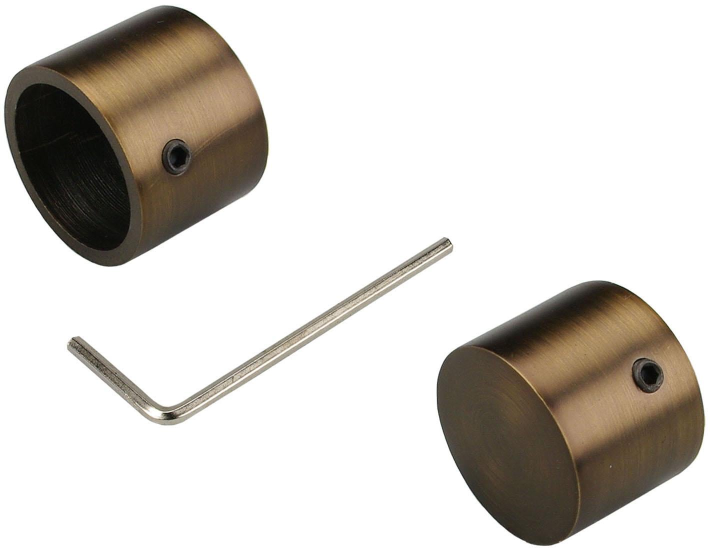 Liedeco Gardinenstange »CELZYLIN02SG2L«, 2 läufig-läufig, Fixmass, 2-läufig im Fixmass Ø 25/20 mm
