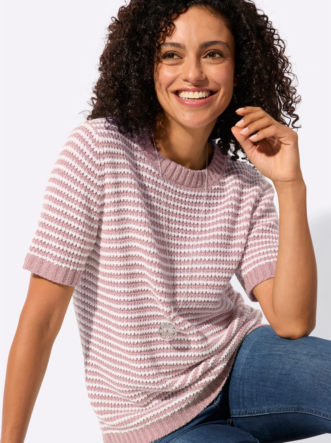 Casual Looks Pull à manches courtes »Kurzarm-Pullover«