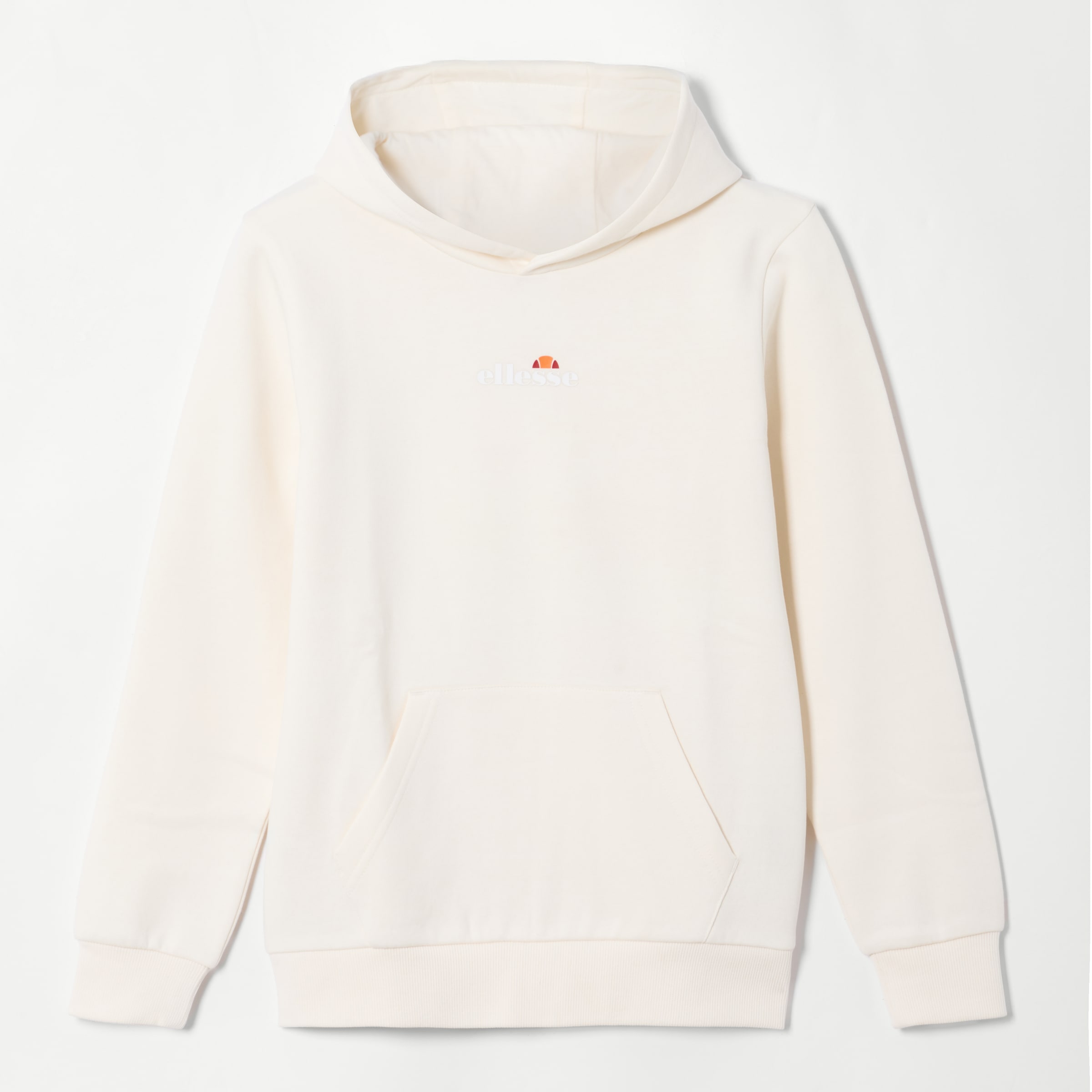Image of Ellesse Kapuzensweatshirt, mit Baumwolle und Polyester, Langarm-Ausführung, gerader Abschluss