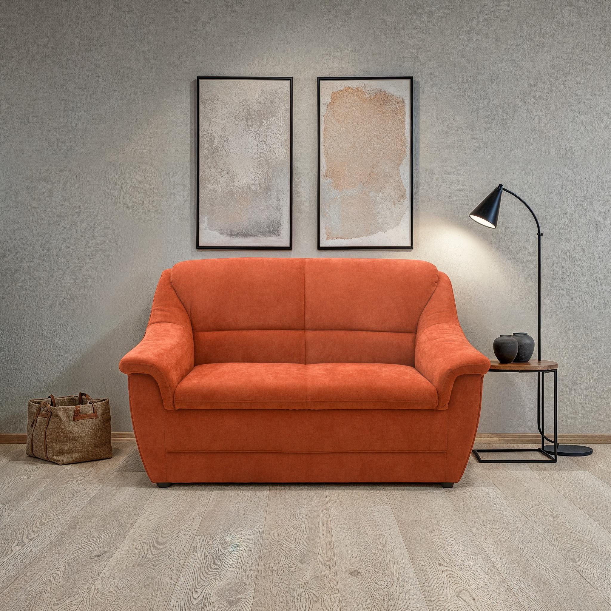 Image of DOMO collection 2-Sitzer "Lale, zeitloses und komfortables Sofa, bequeme Armlehnen, Breite 155cm"
