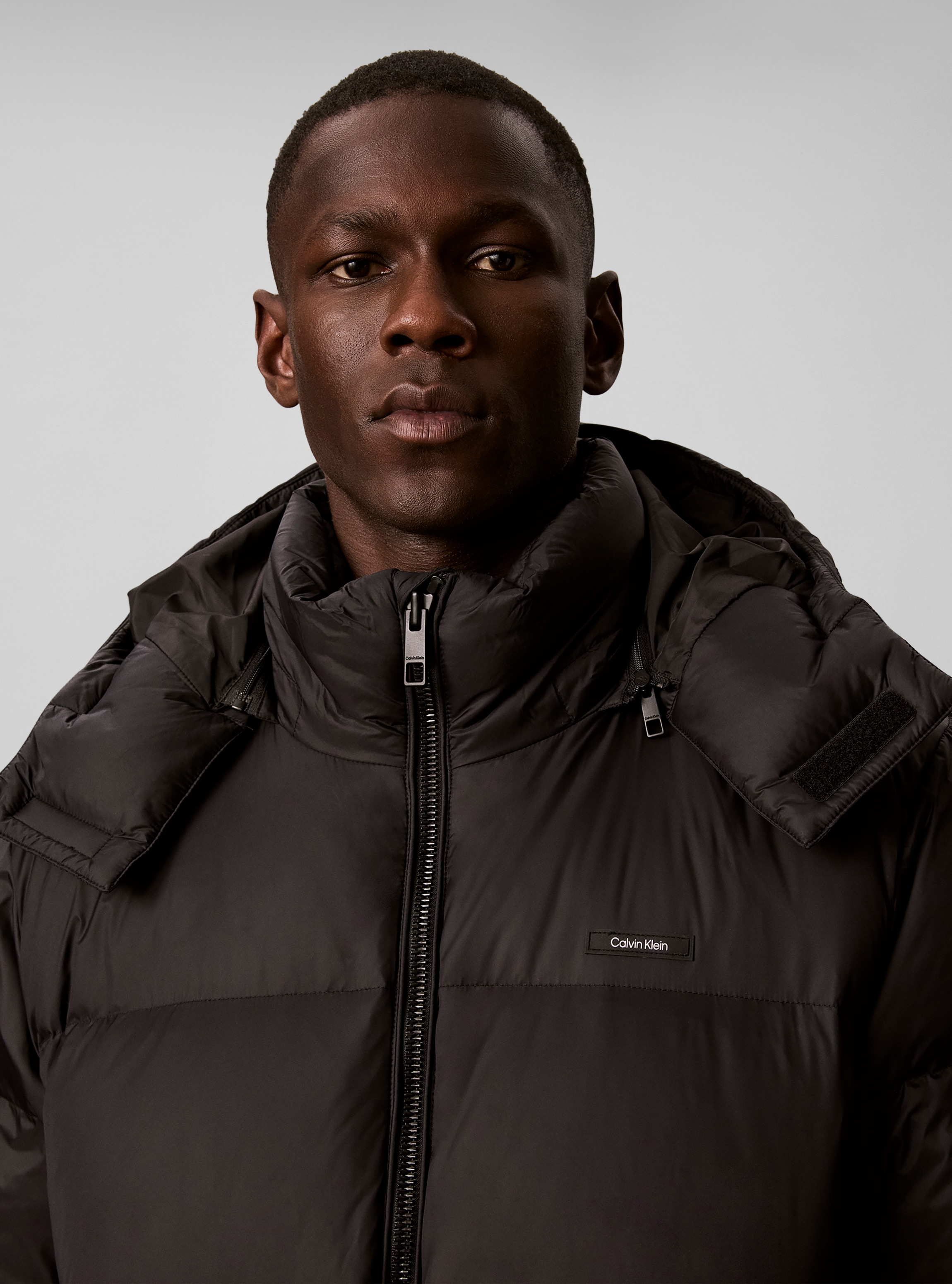Calvin Klein Steppjacke »NYLON DETACHABLE HOOD DOWN« mit Kapuze Regular fit mit Kapuze