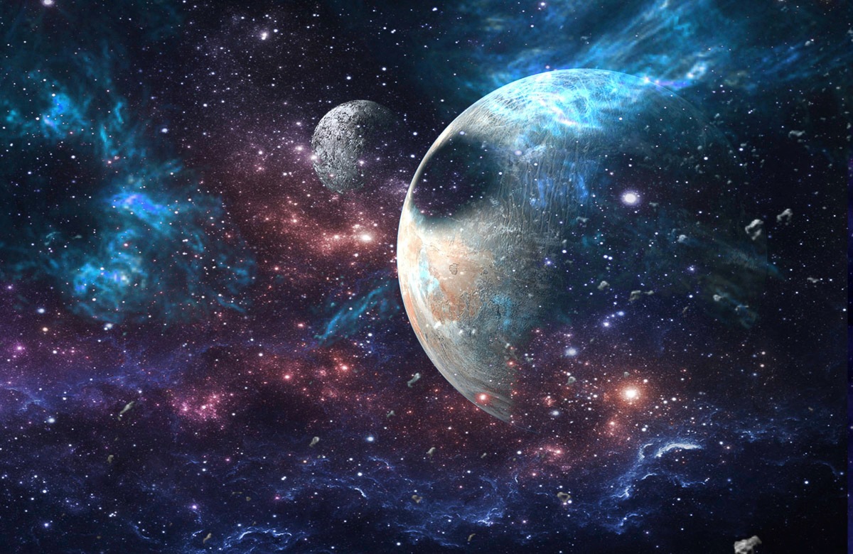 Image of Papermoon Fototapete »WELTALL SPACE ERDE PLANET«, Vliestapete, hochwertiger Digitaldruck, inklusive Kleister bei Ackermann Versand Schweiz
