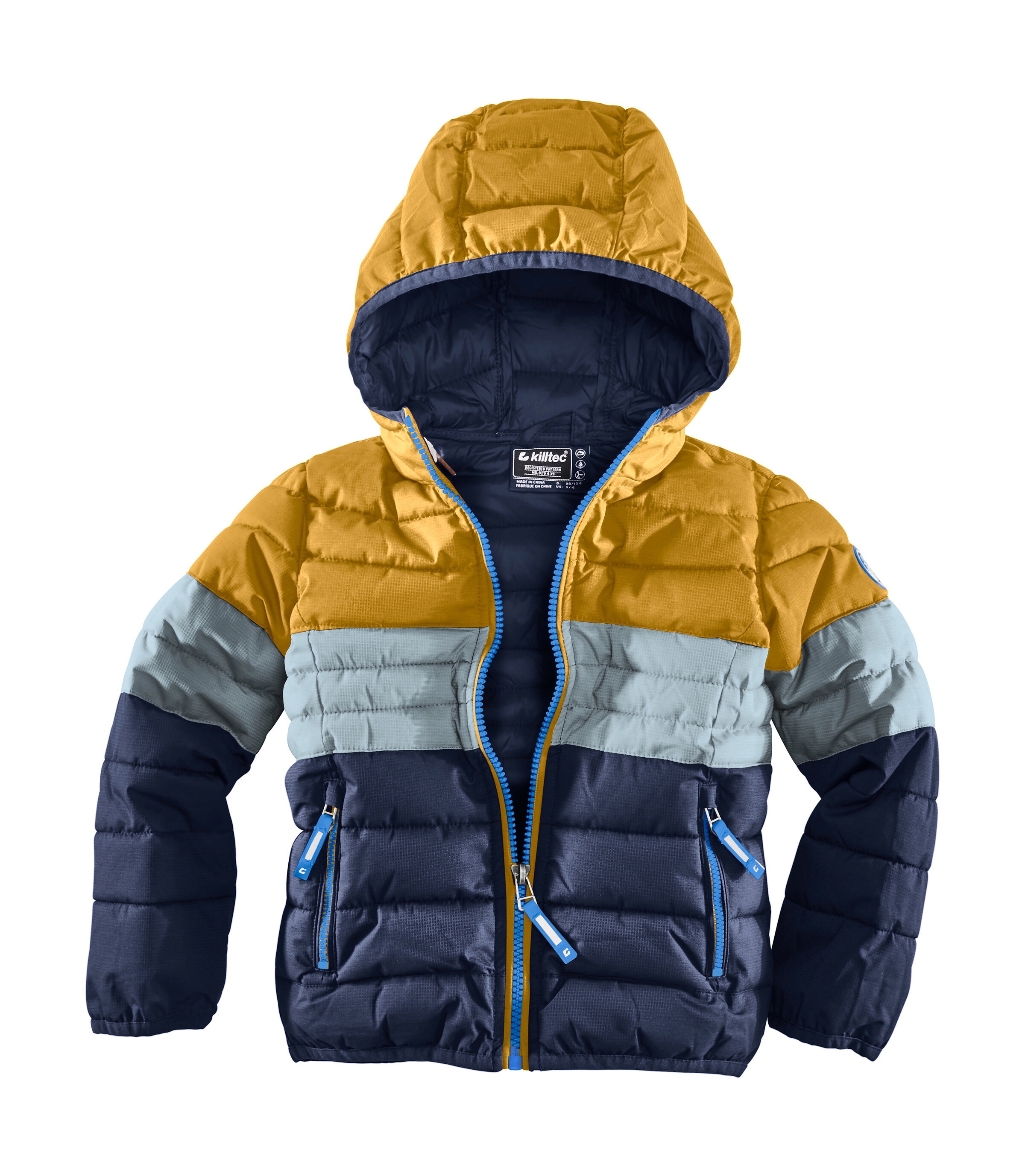 Killtec Steppjacke »Hipsy Mini«, Wasser- und windabweisende Steppjacke im Colourblock-Design
