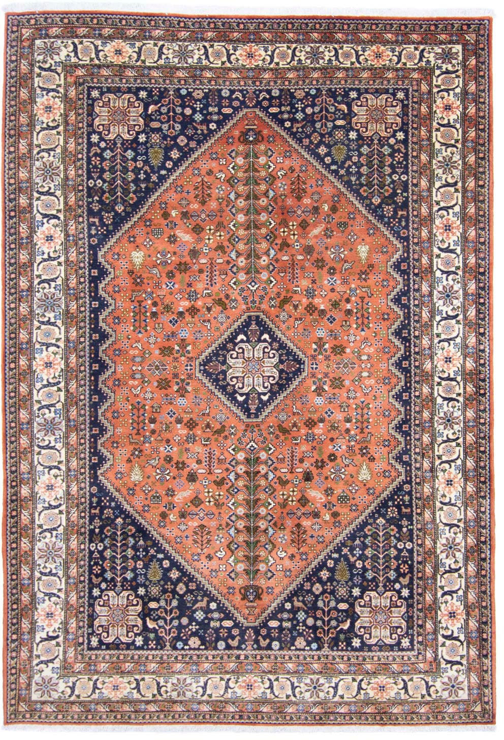 Image of morgenland Wollteppich »Abadeh Medaillon Ruggine 322 x 212 cm«, rechteckig, 1 mm Höhe, Unikat mit Zertifikat bei Ackermann Versand Schweiz