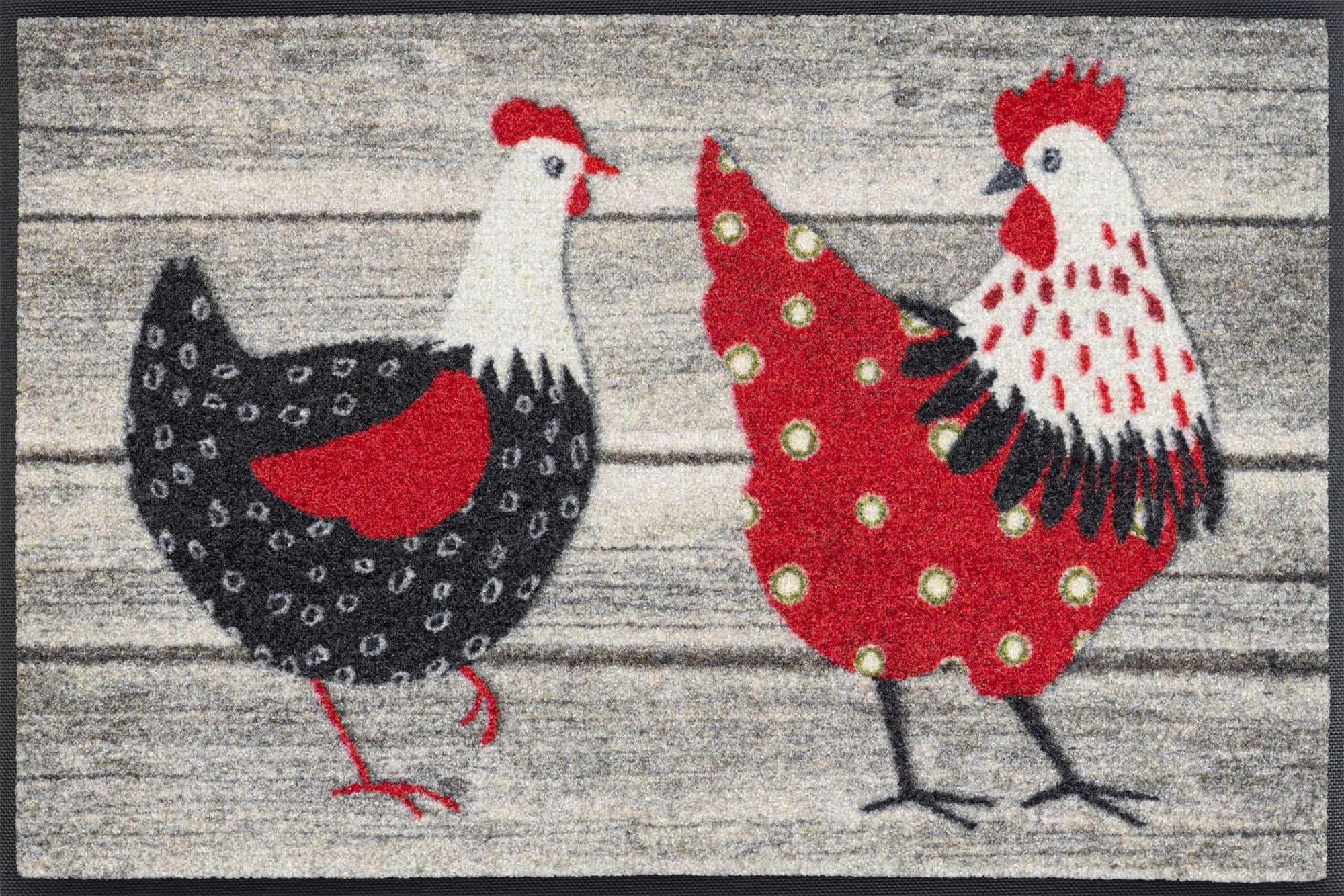 wash+dry by Kleen-Tex Fussmatte »Chicken Farm«, rechteckig, 7 mm Höhe