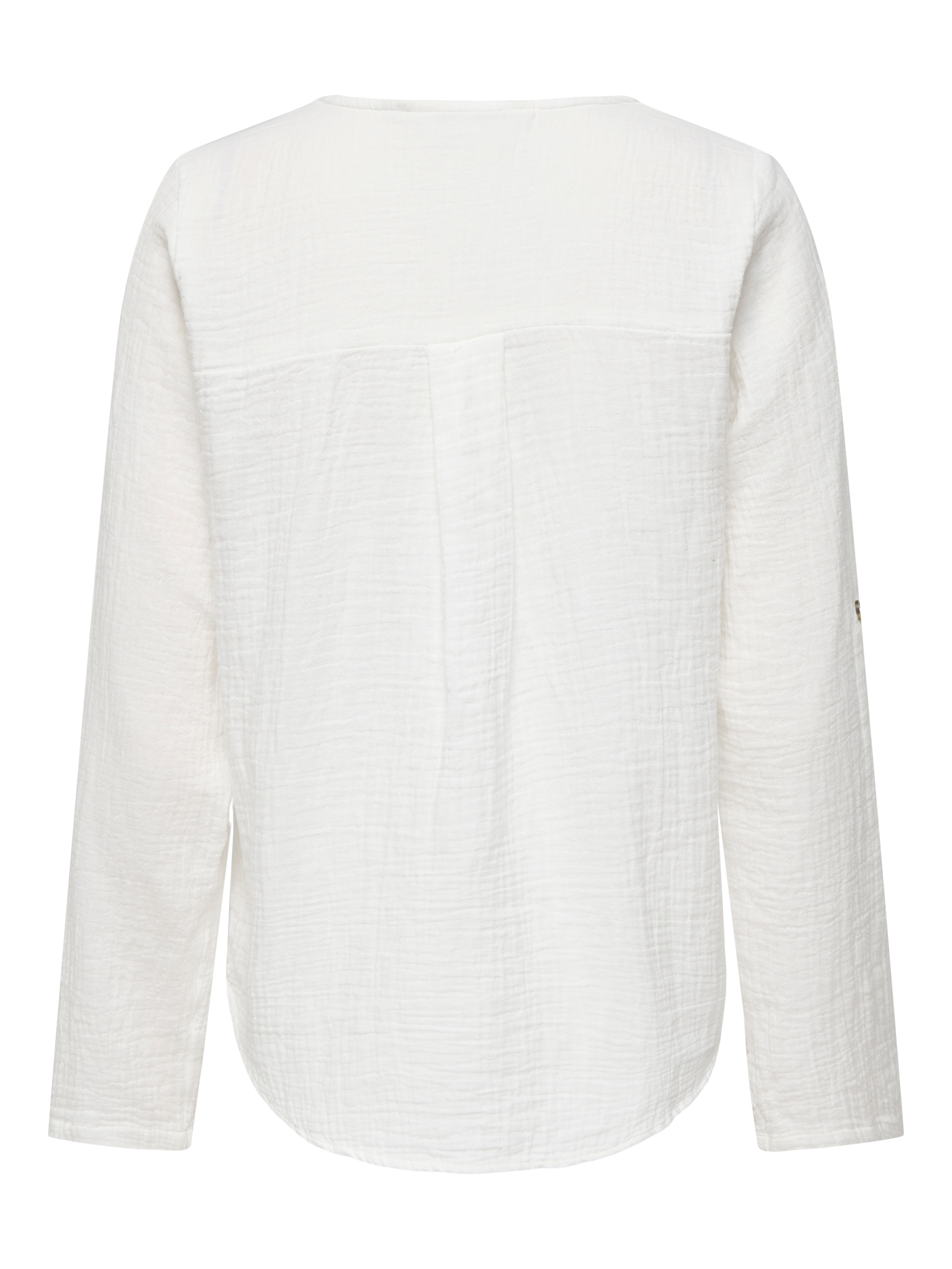 ONLY Langarmbluse »ONLTHYRA LIFE V-NECK L/S SHIRT NOOS WVN« Baumwolle, regular fit