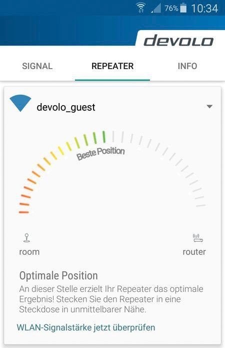 DEVOLO WLAN-Repeater »WiFi Repeater ac (1200Mbit, 1xGB LAN, WPS, Repeater, WLAN Verstärker)«