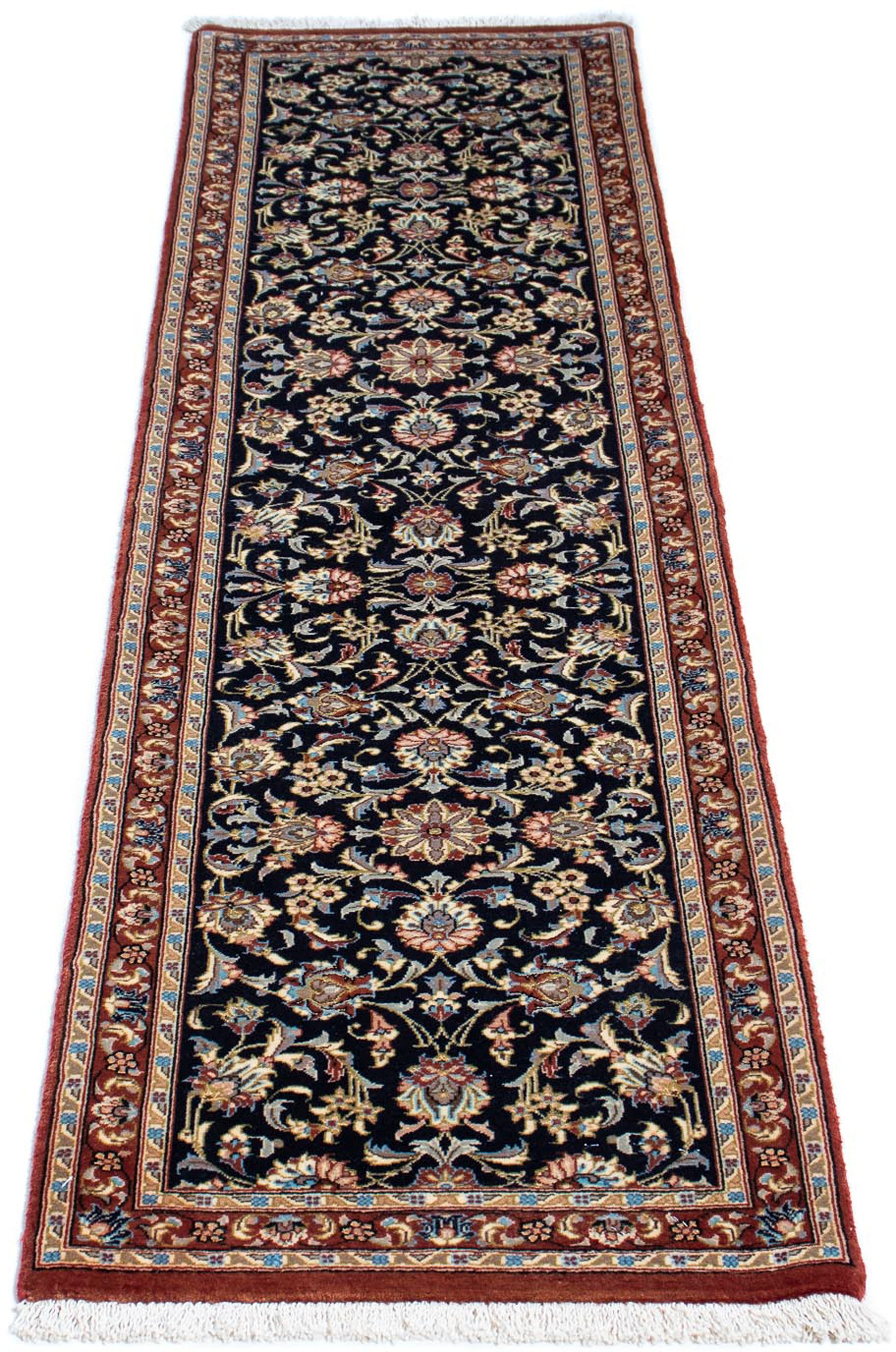 Image of morgenland Orientteppich »Perser - Ghom - 200 x 52 cm - grün«, rechteckig, 10 mm Höhe, Wohnzimmer, Handgeknüpft, Einzelstück mit Zertifikat bei Ackermann Versand Schweiz