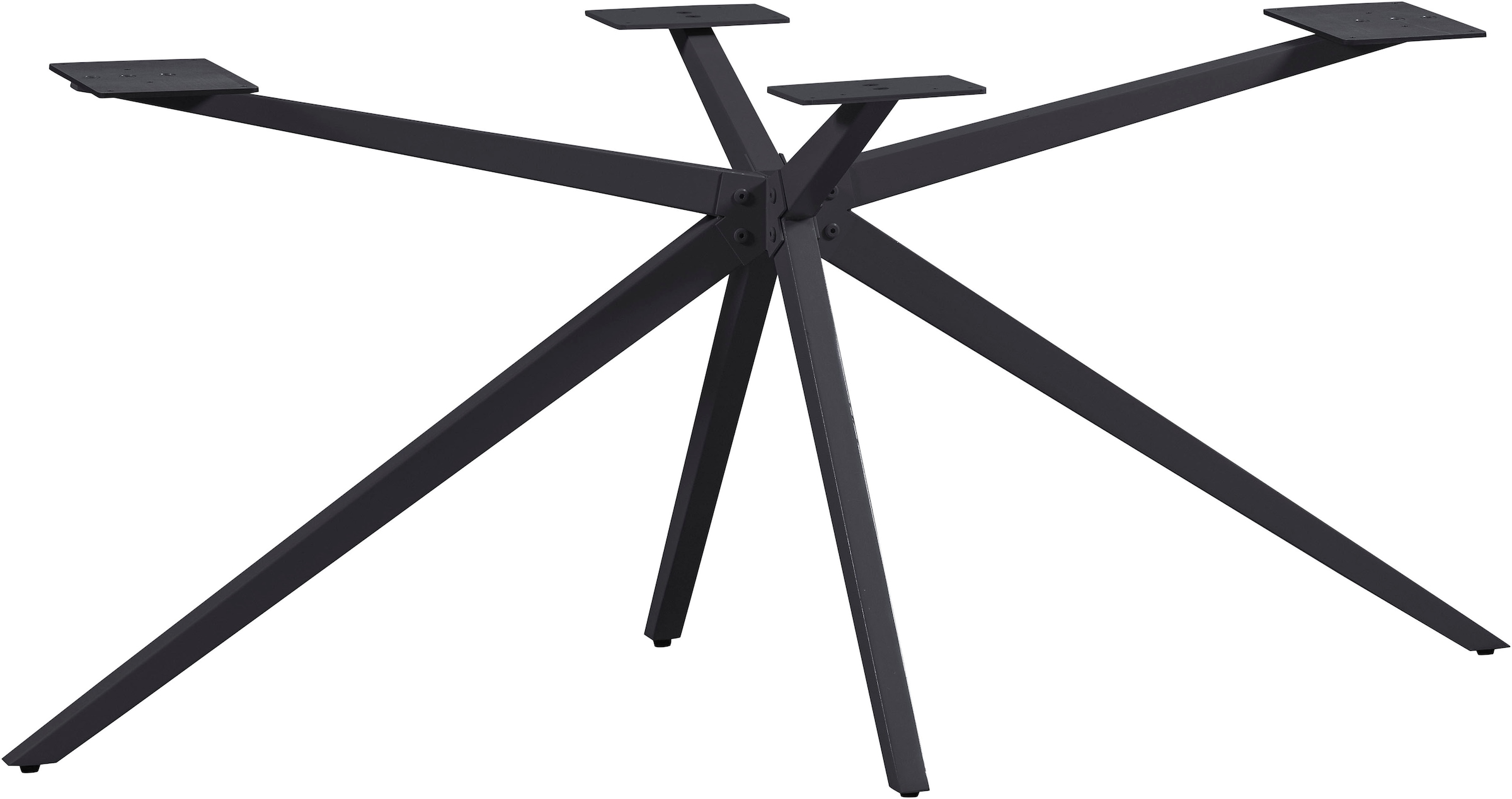WOOOD Pied de table »Tablo Holland XL Metall mit Pulverbeschichtung B 170 x T 80 x H 72 cm« Structure croisée Ø 3,5 cm, capacité de charge 160 kg, facile à monter