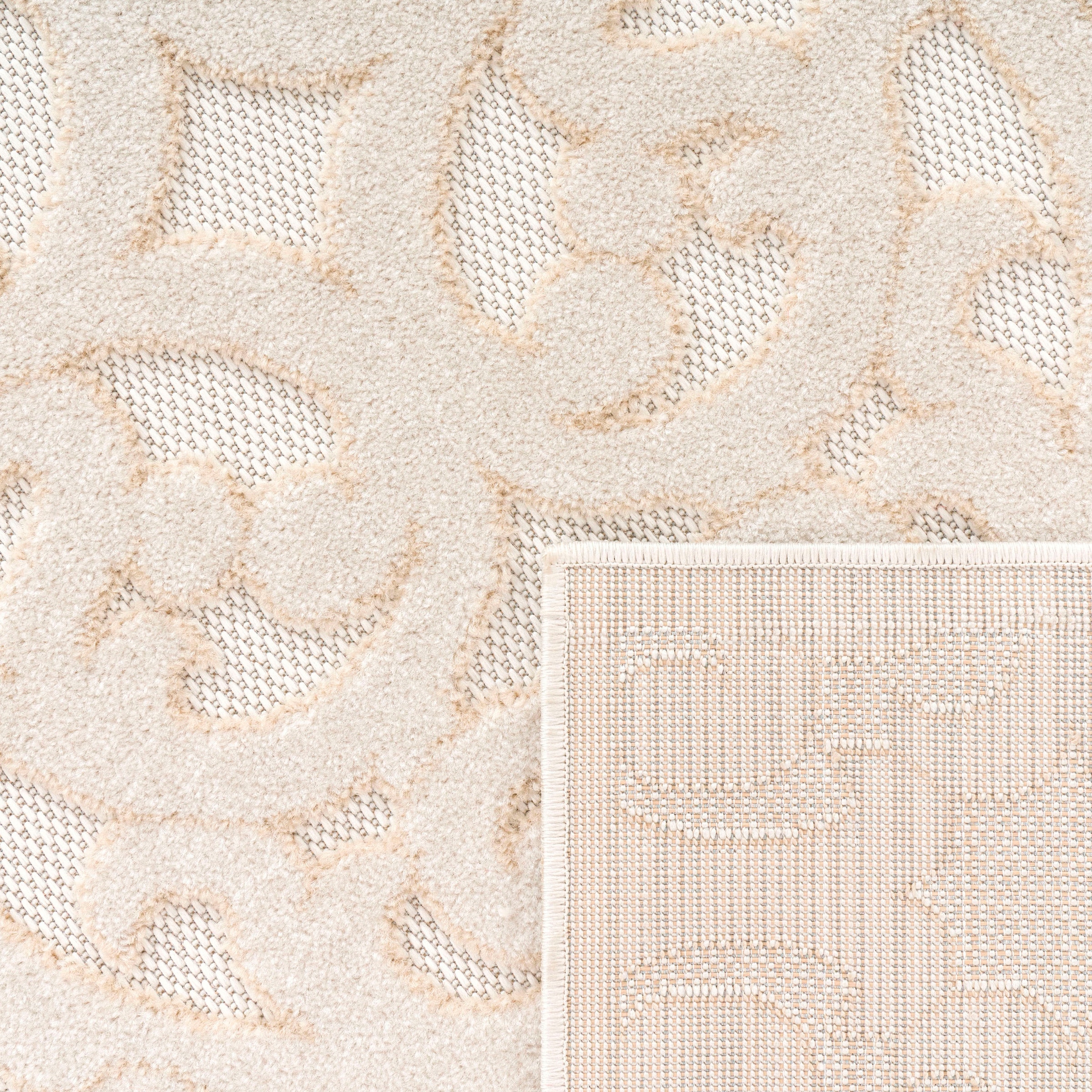 Paco Home Teppich geeignet rechteckig, »Cotton kaufen Outdoor Ornamente, Effekt, boho, Hoch-Tief Uni-Farben, 234«, günstig