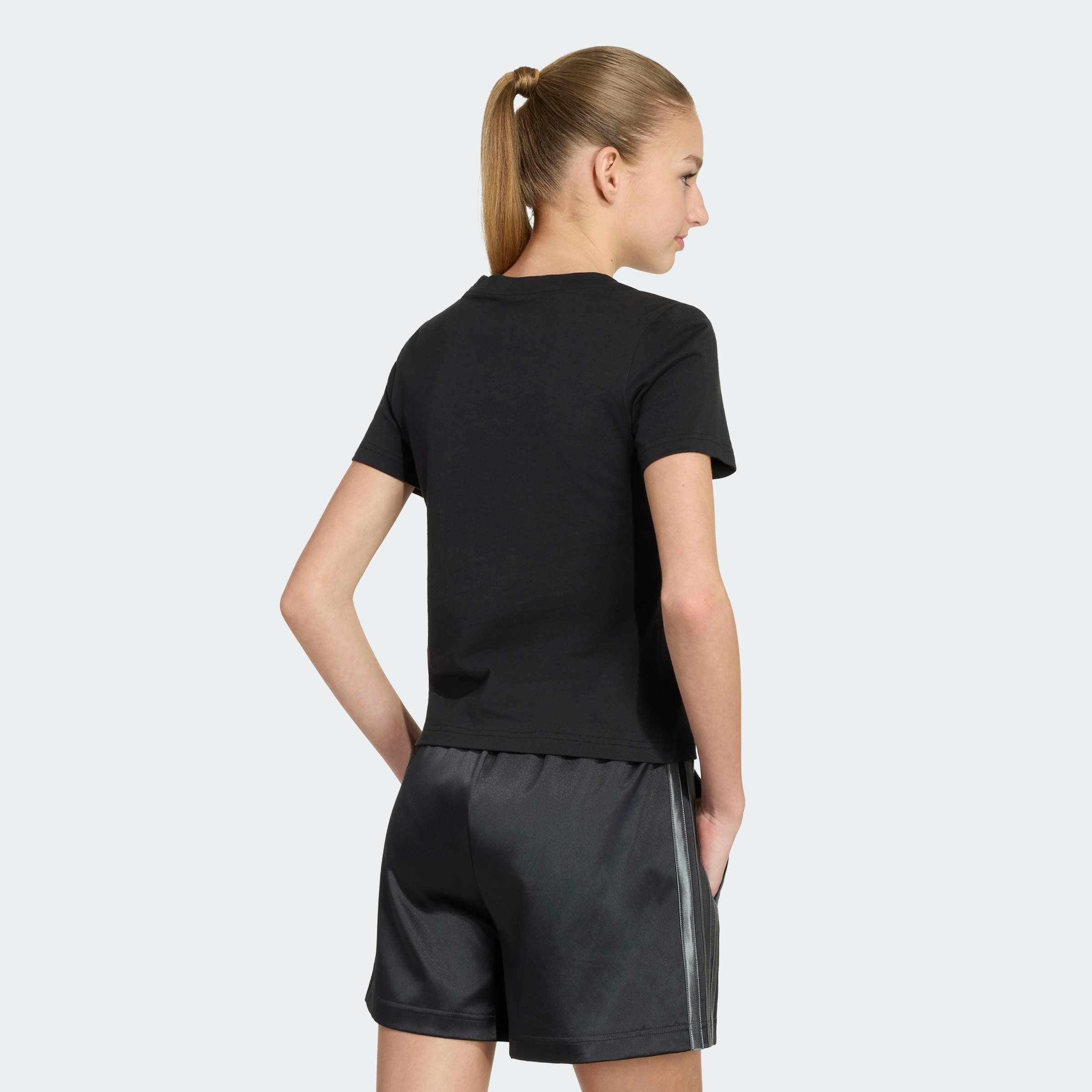 adidas Sportswear »SATIN« für Kinder, mit Rundhalsausschnitt, ohne Verschluss, aus Baumwolle